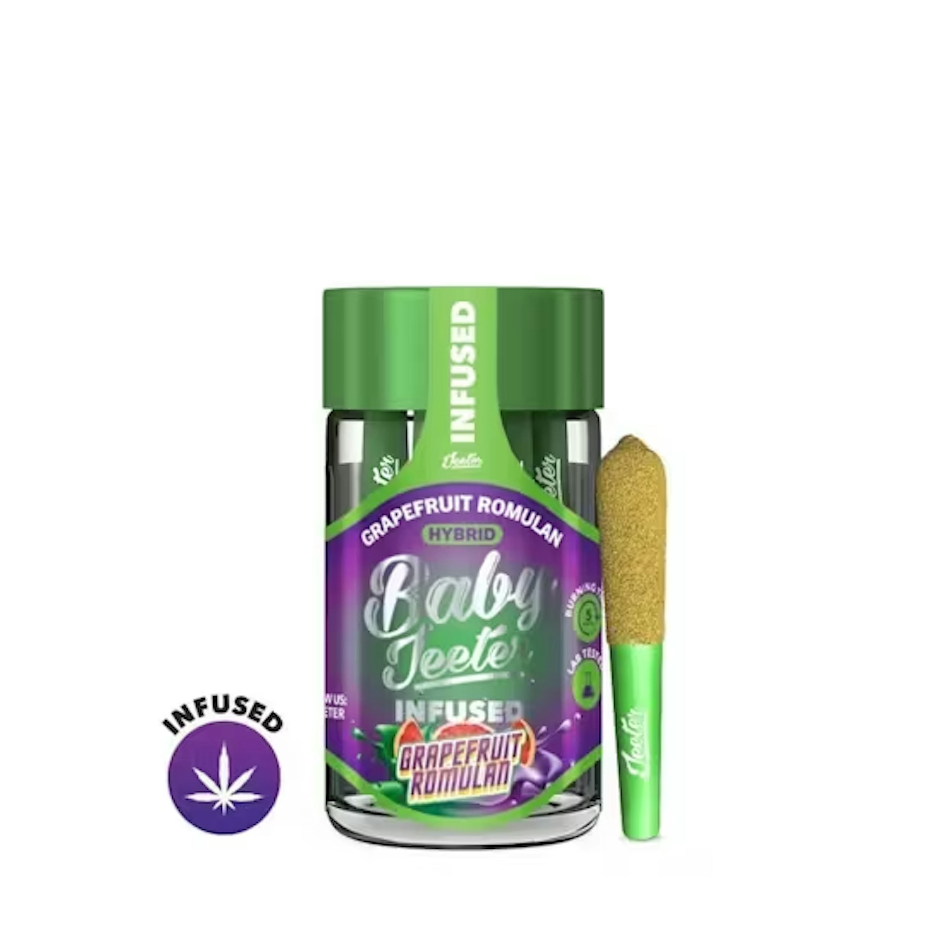 Grapefruit Romulan (H) | Baby Jeeter | 2.5g Multi-Pack Infused Pre-Rolls