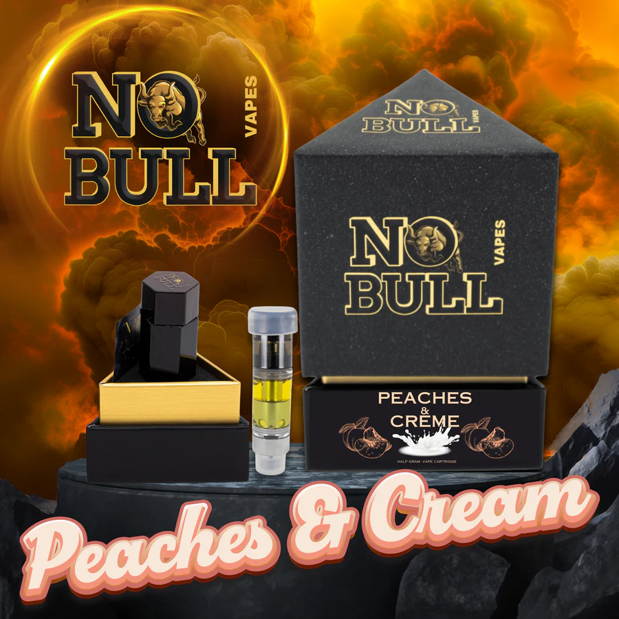 Peaches and Cream (S) | No Bull | 0.5g 510 Liquid Diamond Cartridge
