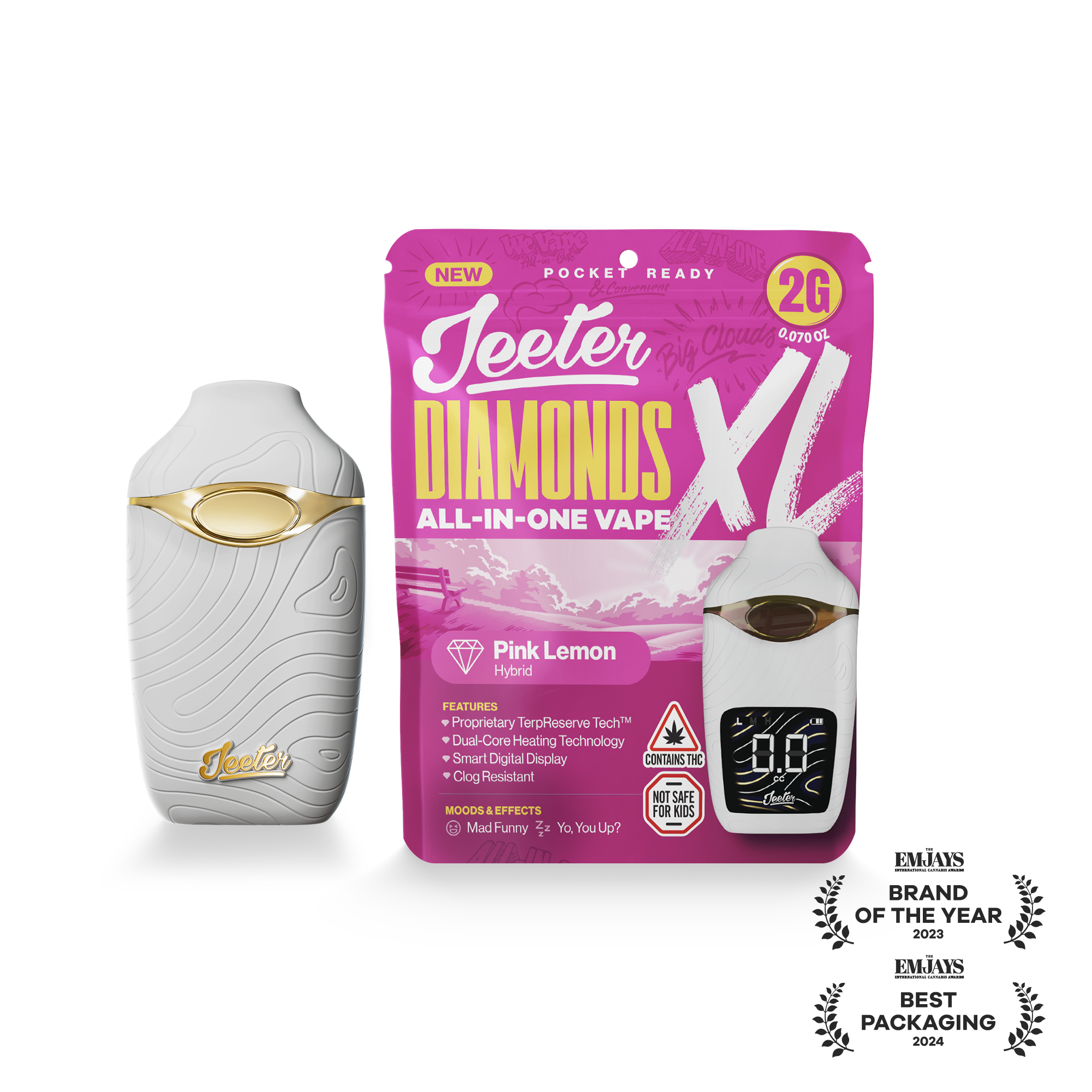 Pink Lemon (H) | Jeeter XL | 2g Disposable Liquid Diamond Cartridge