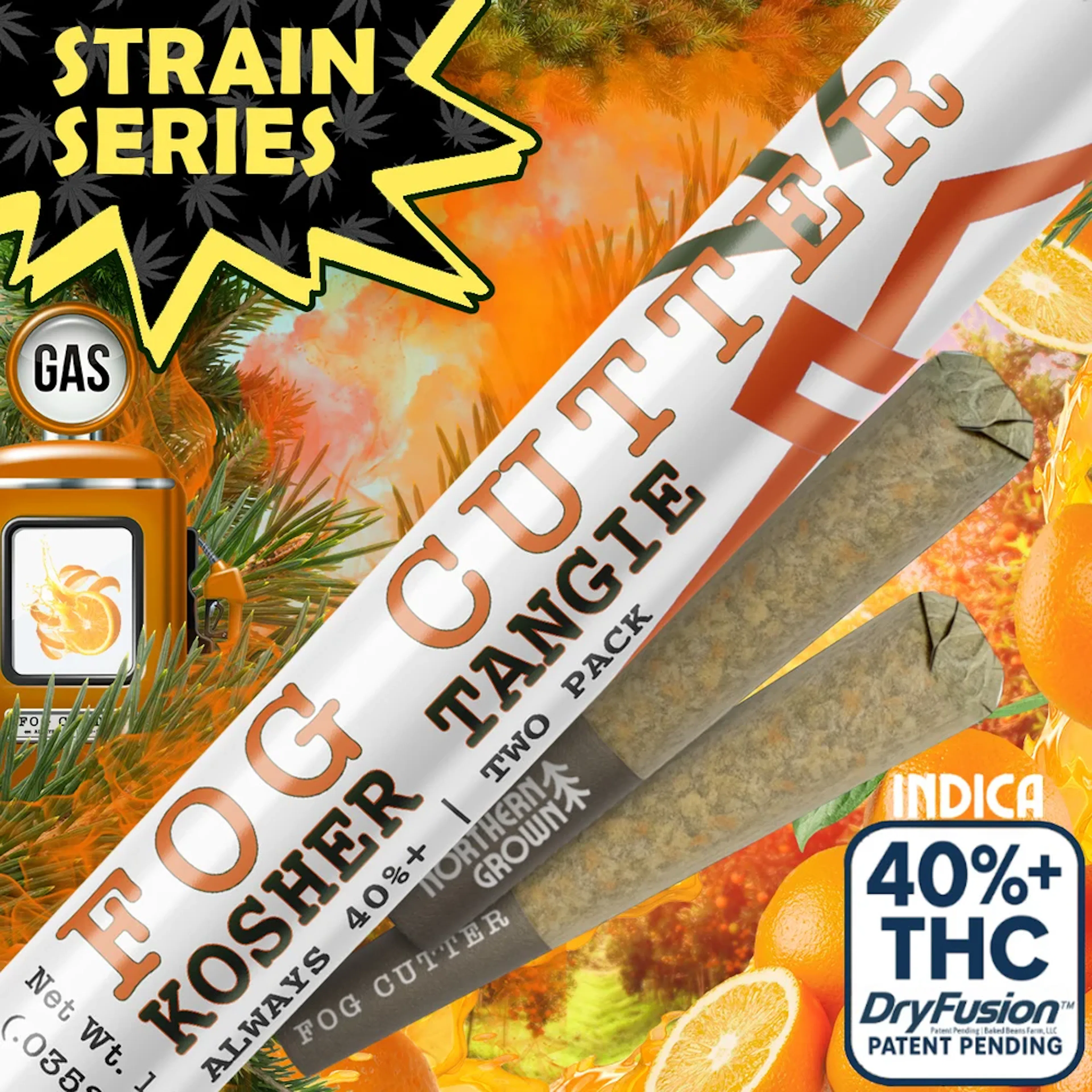 Kosher Tangie (IH) | Fog Cutter | 0.5g 2pk Infused Pre-Rolls