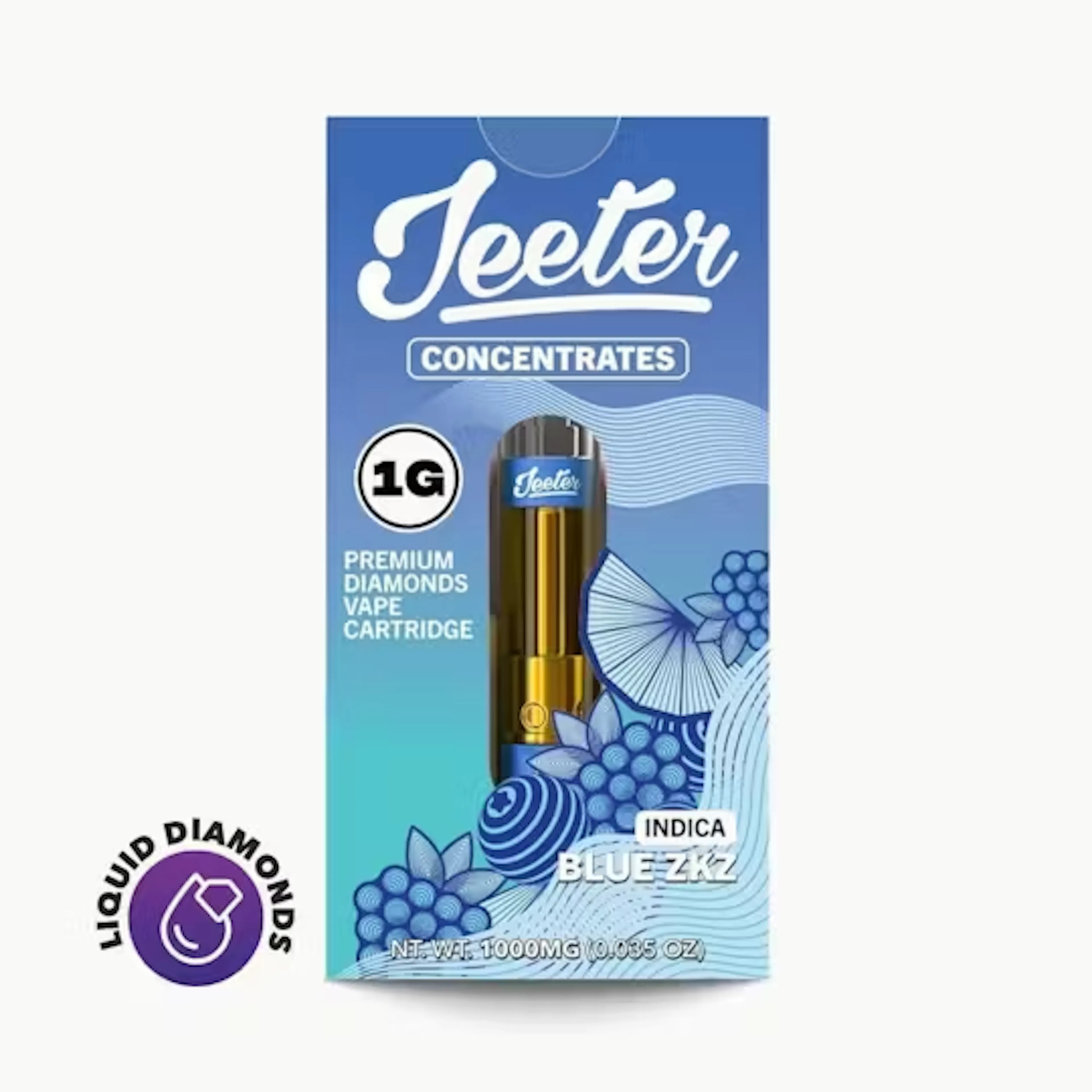 Blue ZKZ (I) | Jeeter | 1g 510 Liquid Diamond Cartridge