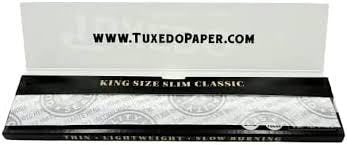King sized Slim Hemp Rolling Papers | Tuxedo