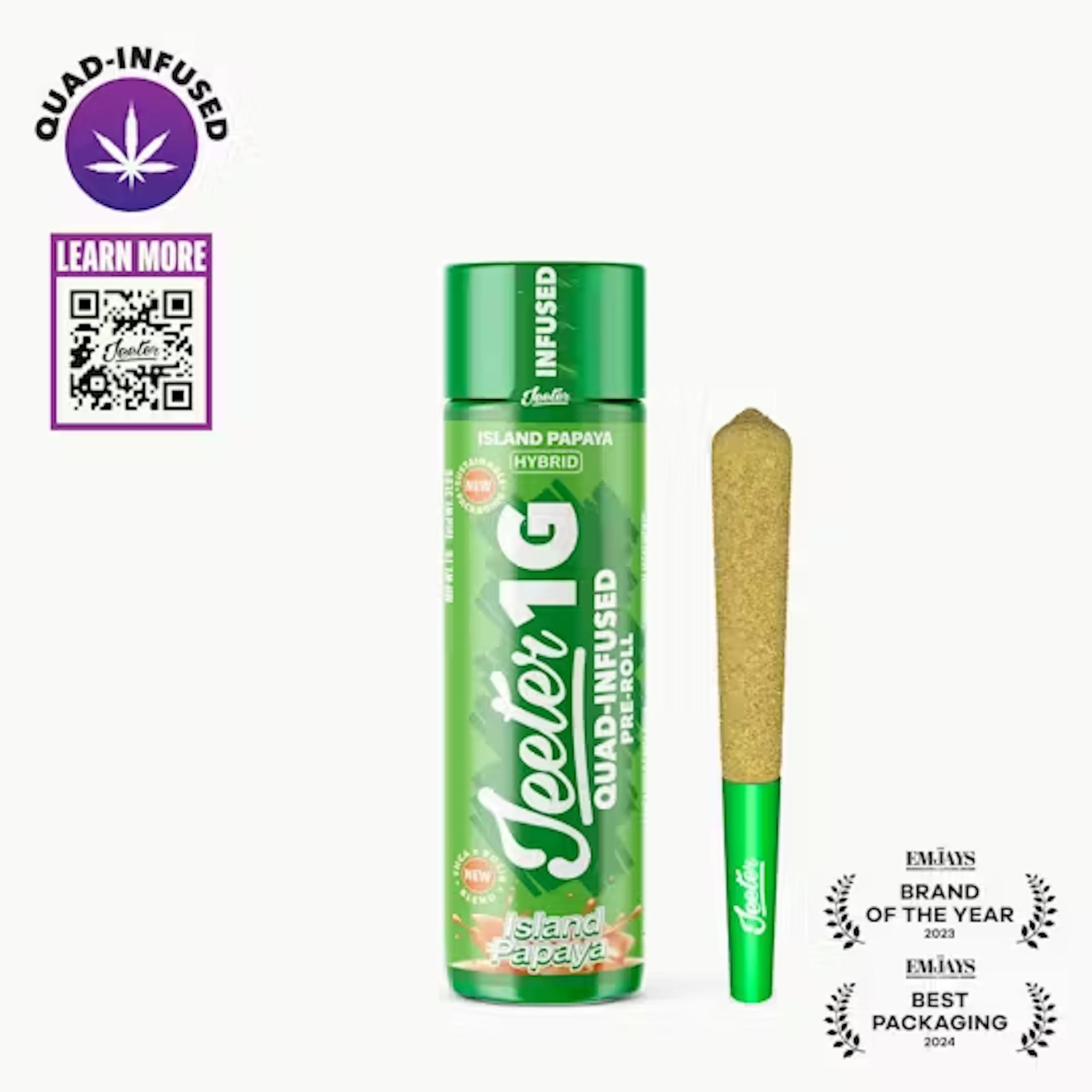 Island Papaya (H) | Jeeter | 1g Infused Pre-Roll