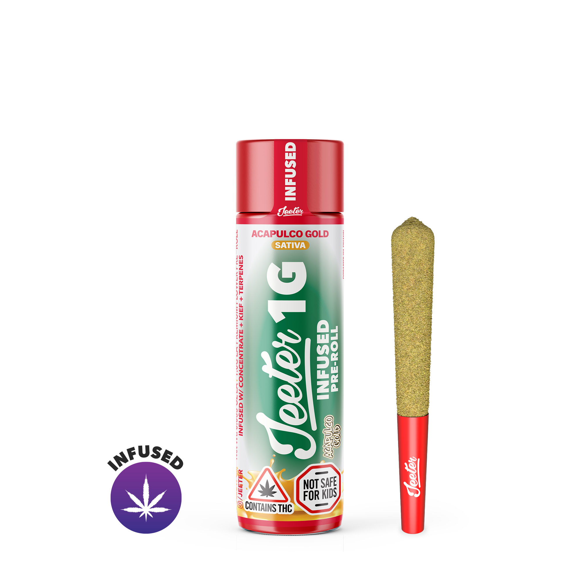 Acapulco Gold (S) | Jeeter | 1g Infused Pre-Roll
