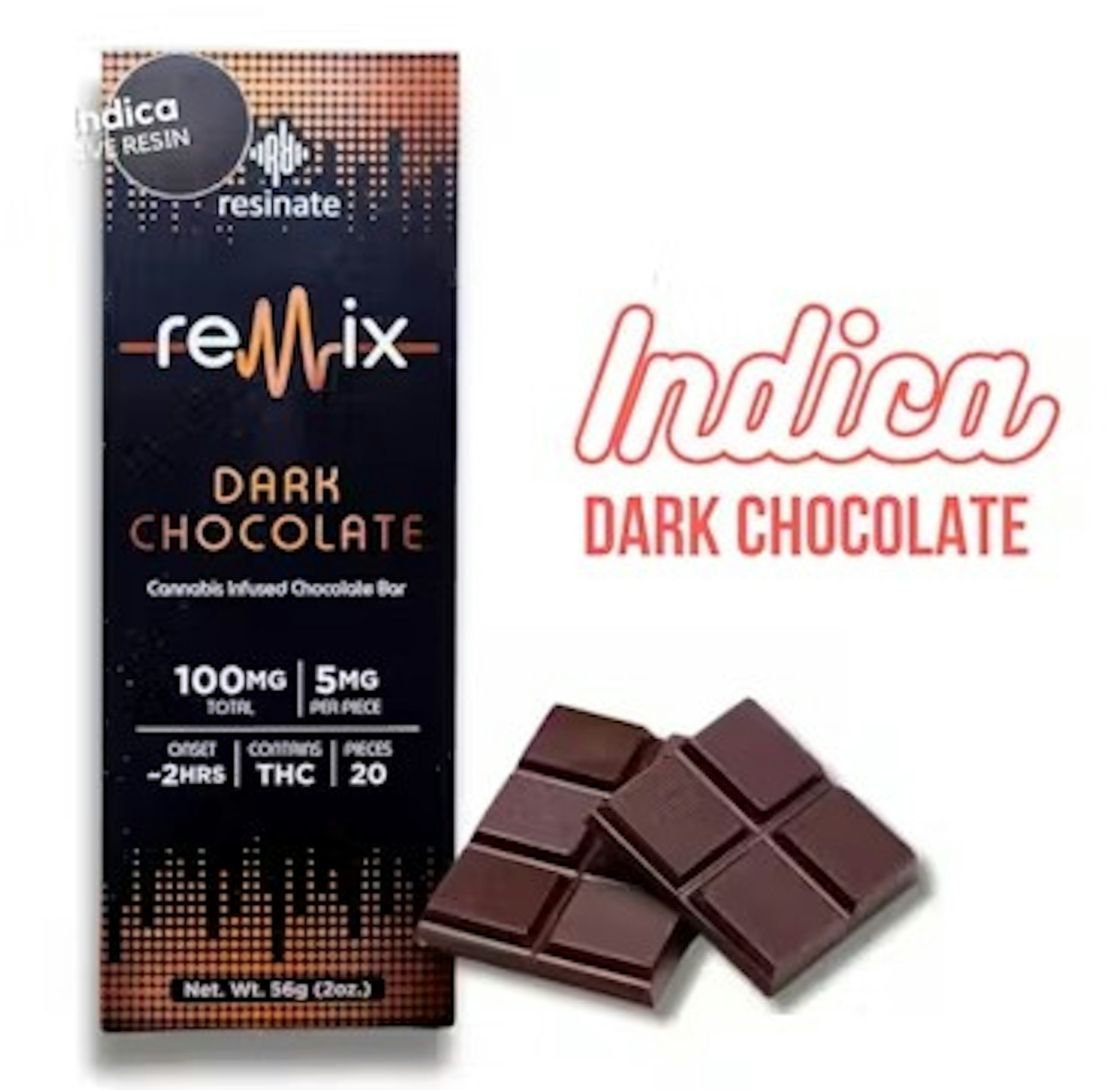 Live Resin Dark Chocolate Bar (I) | Remix | 100mg