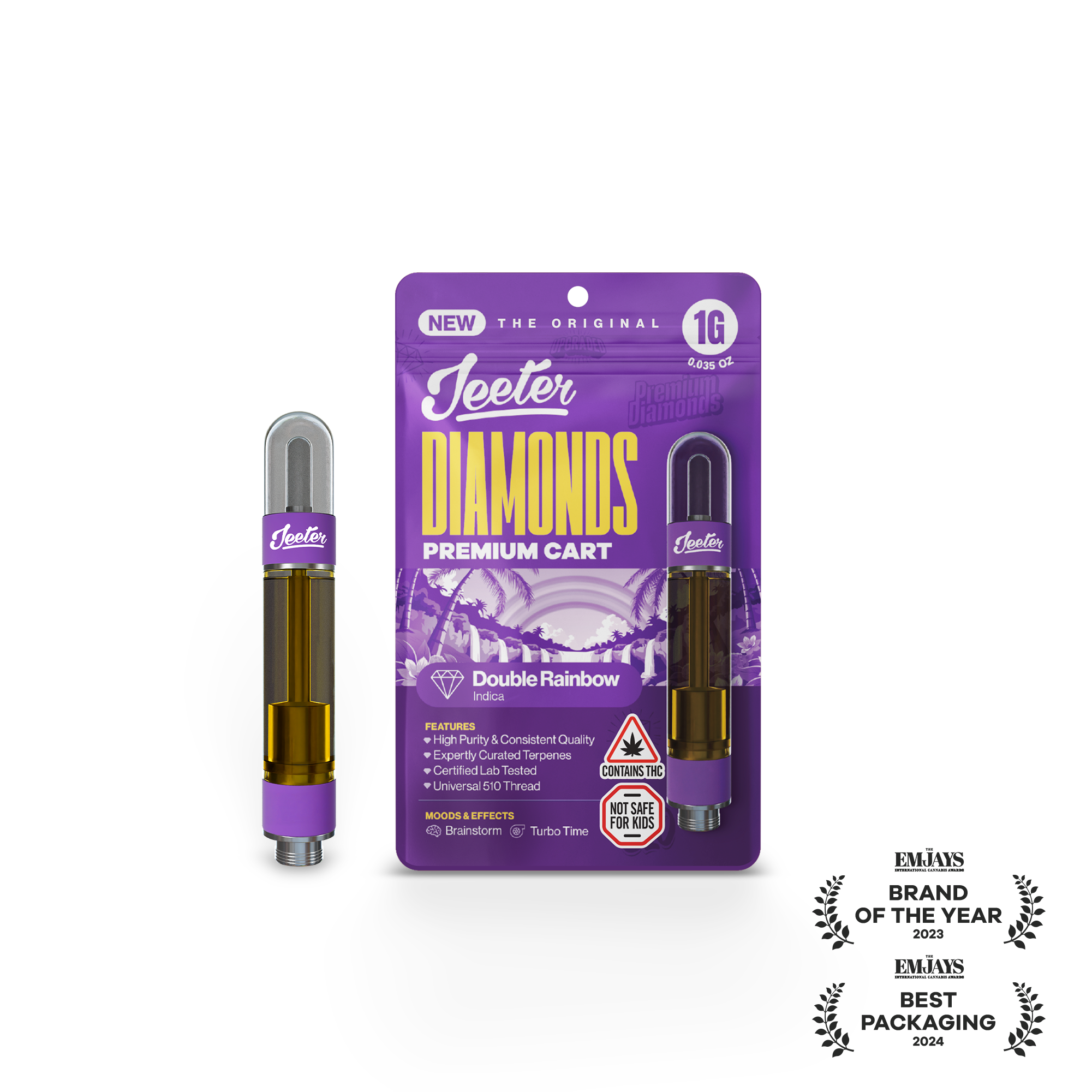 Double Rainbow (I) | Jeeter | 1g 510 Liquid Diamond Cartridge