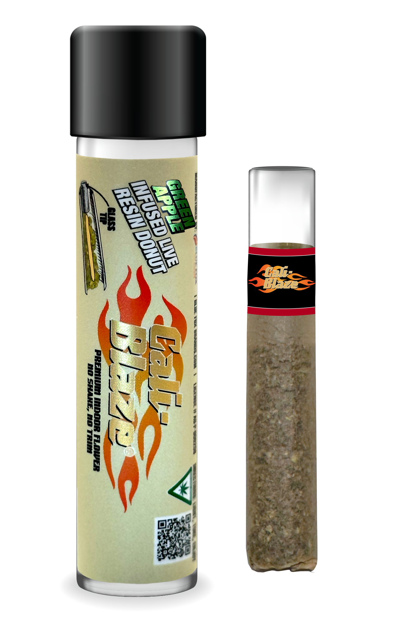 Green Apple (H) | Cali-Blaze Donut | 1.2g Infused Pre-Roll