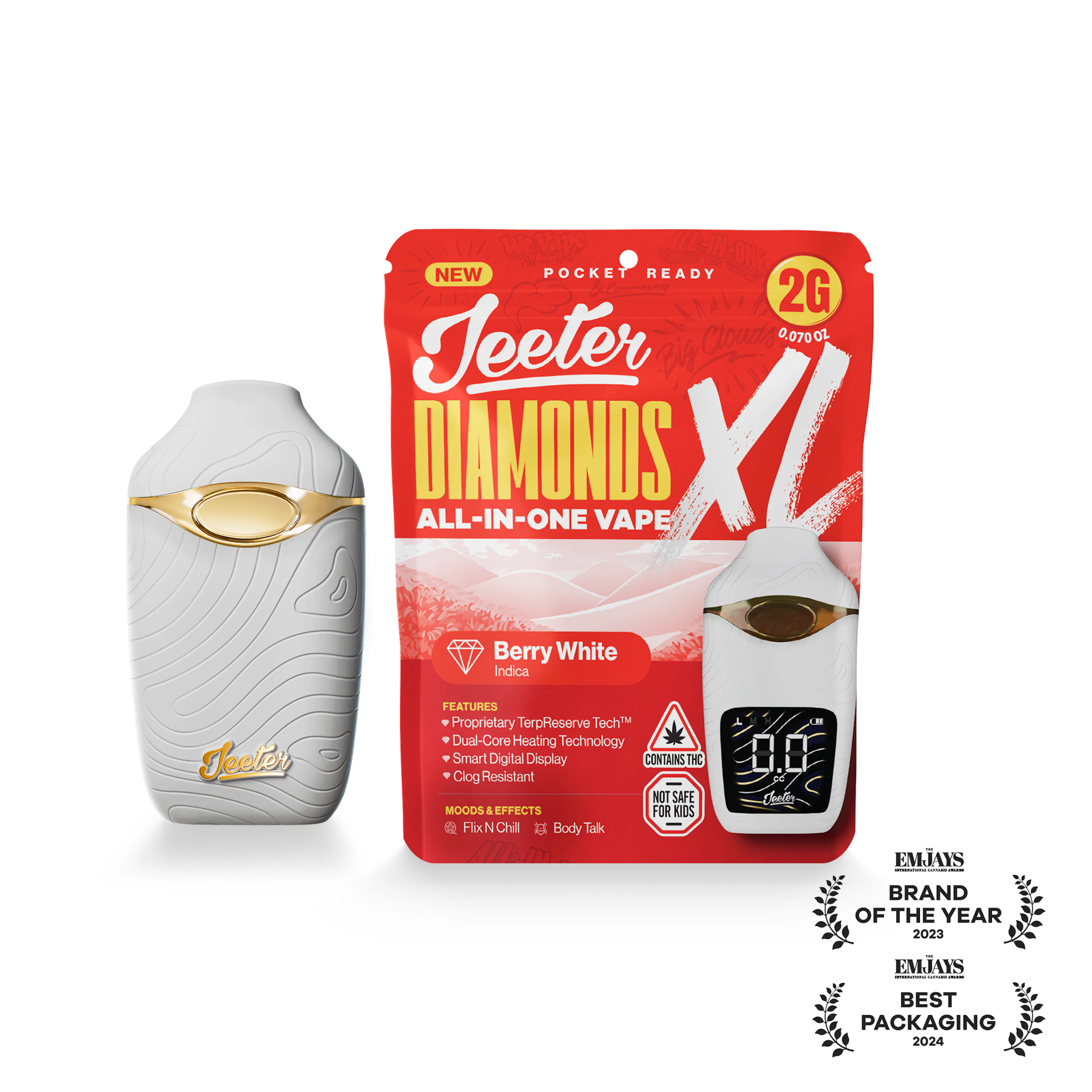 Berry White (I) | Jeeter | 2g Disposable Liquid Diamond Cartridge