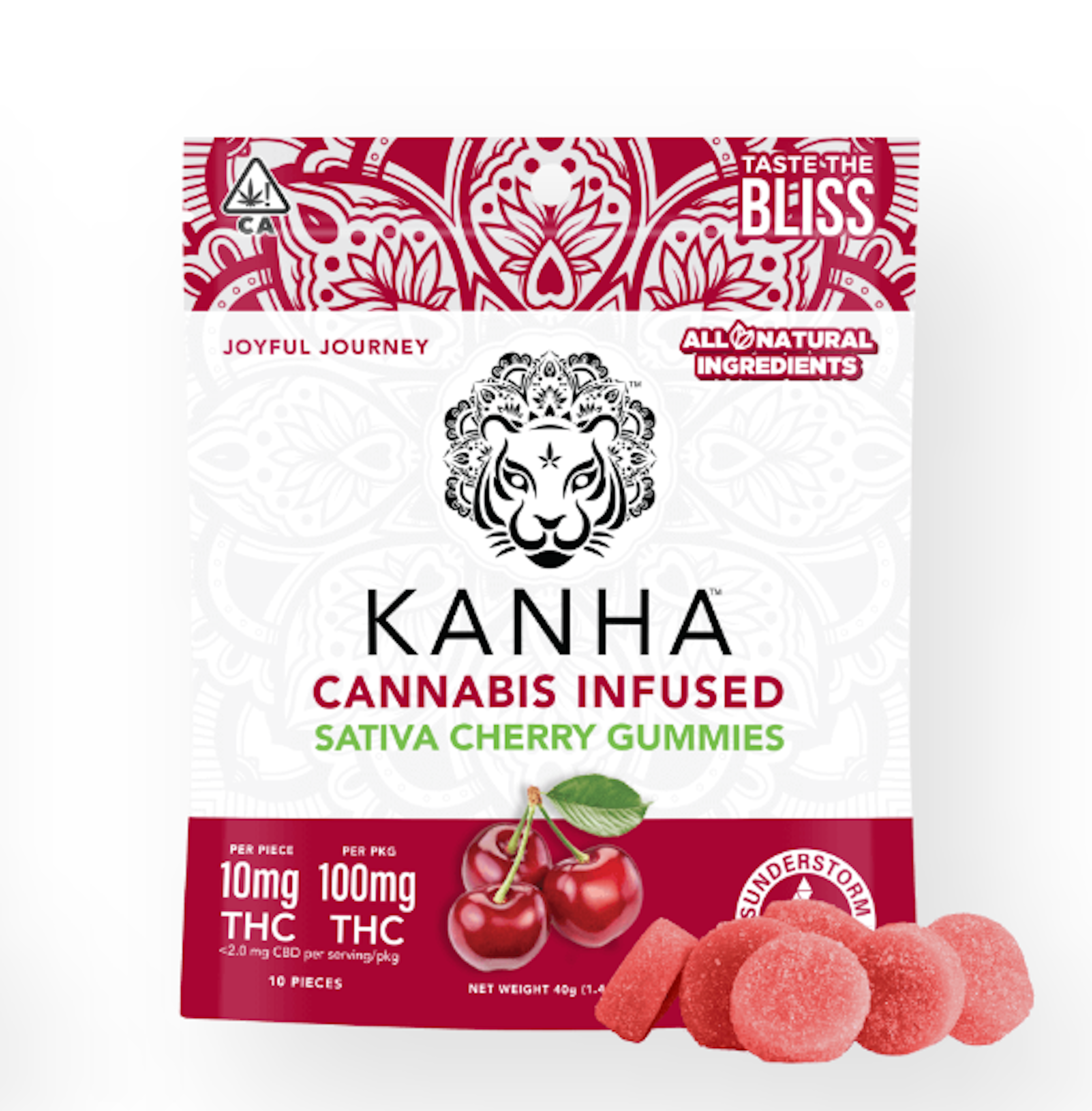 Cherry (S) | Kanha | 10mg 10pk Gummies  - 100mg