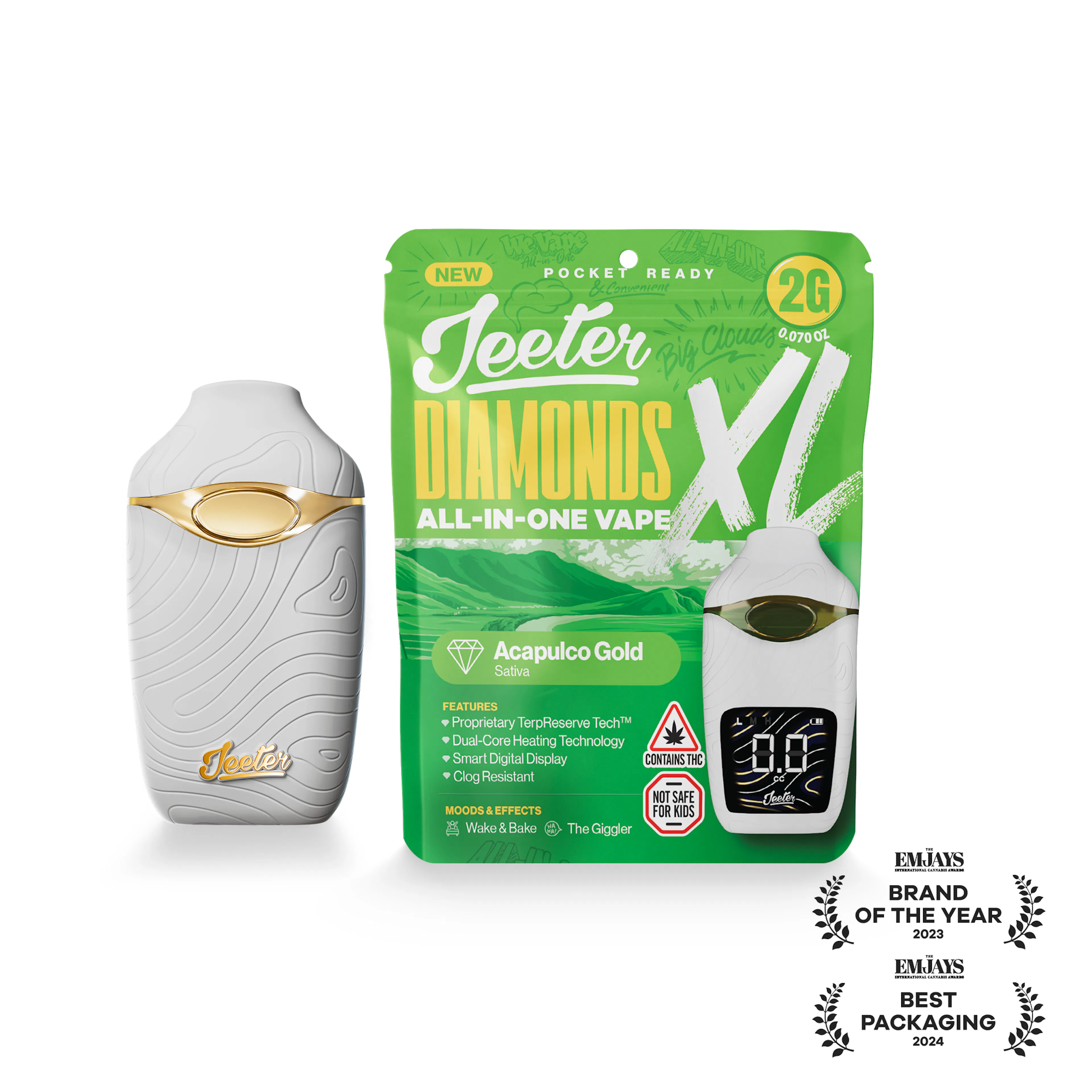 Acapulco Gold  (S) | Jeeter | 2g Disposable Liquid Diamond Cartridge