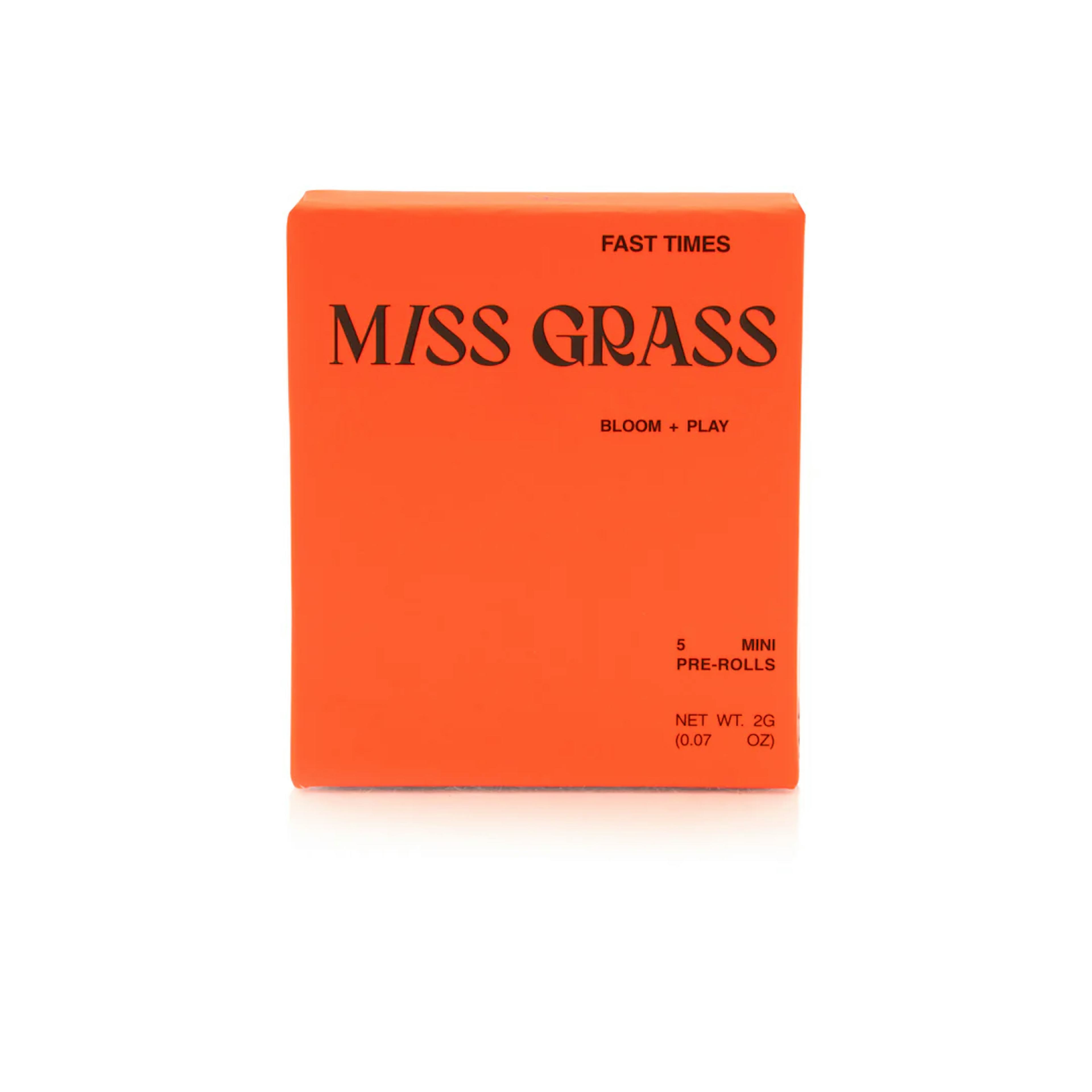 Fast Times (S) | Miss Grass | 0.4g 5pk Pre-Rolls