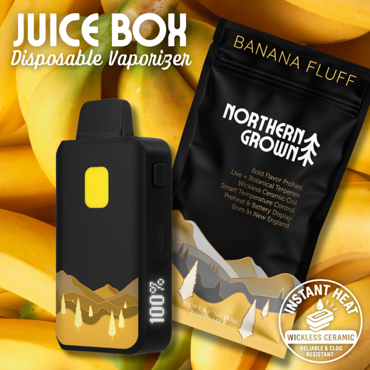 Banana Fluff (I) | Juice Box | 2g Disposable Cartridge
