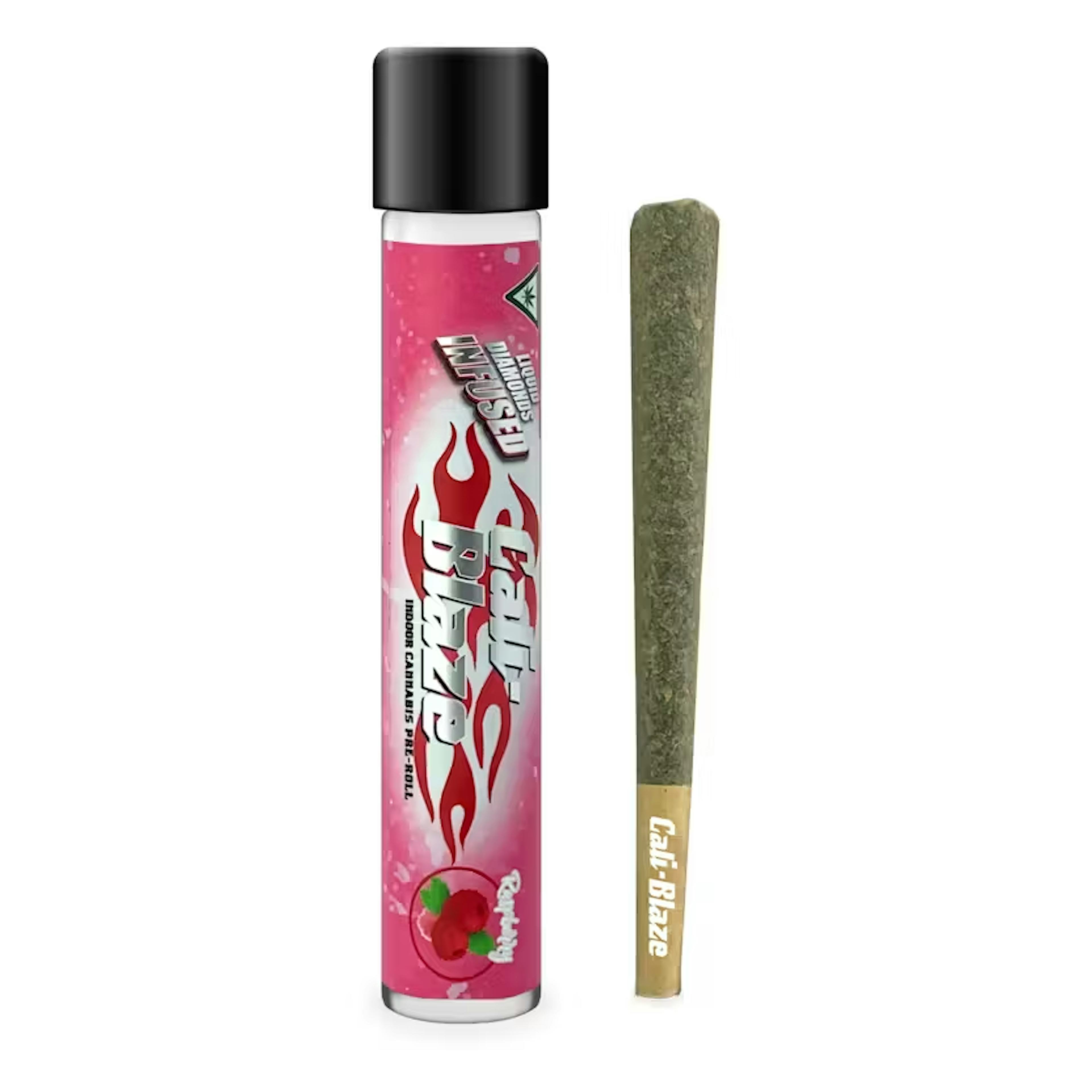Raspberry (I) | Cali-Blaze Liquid Diamonds | 1.2g Infused Pre-Roll