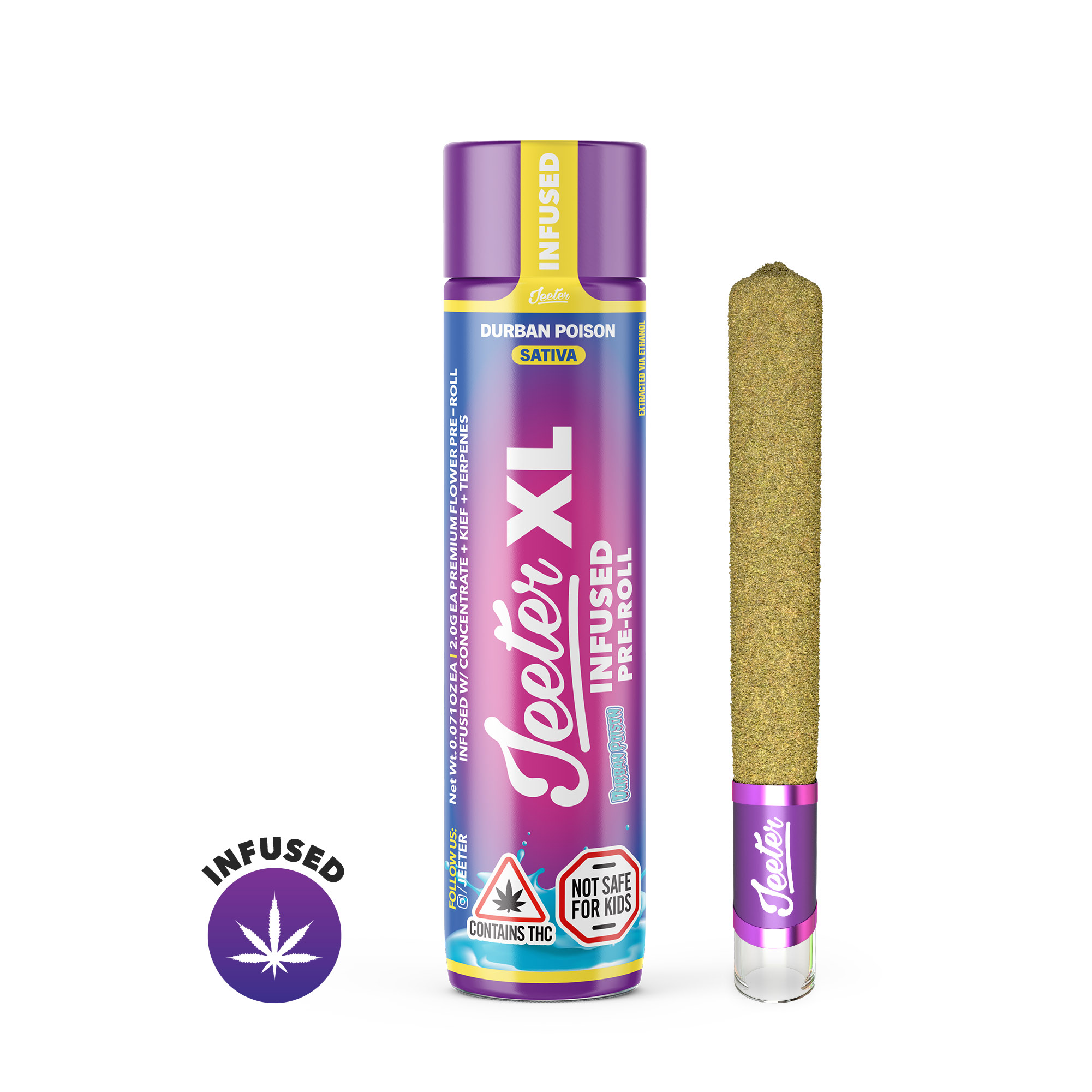 Durban Poison (S) | Jeeter | 2g Infused Pre-Roll