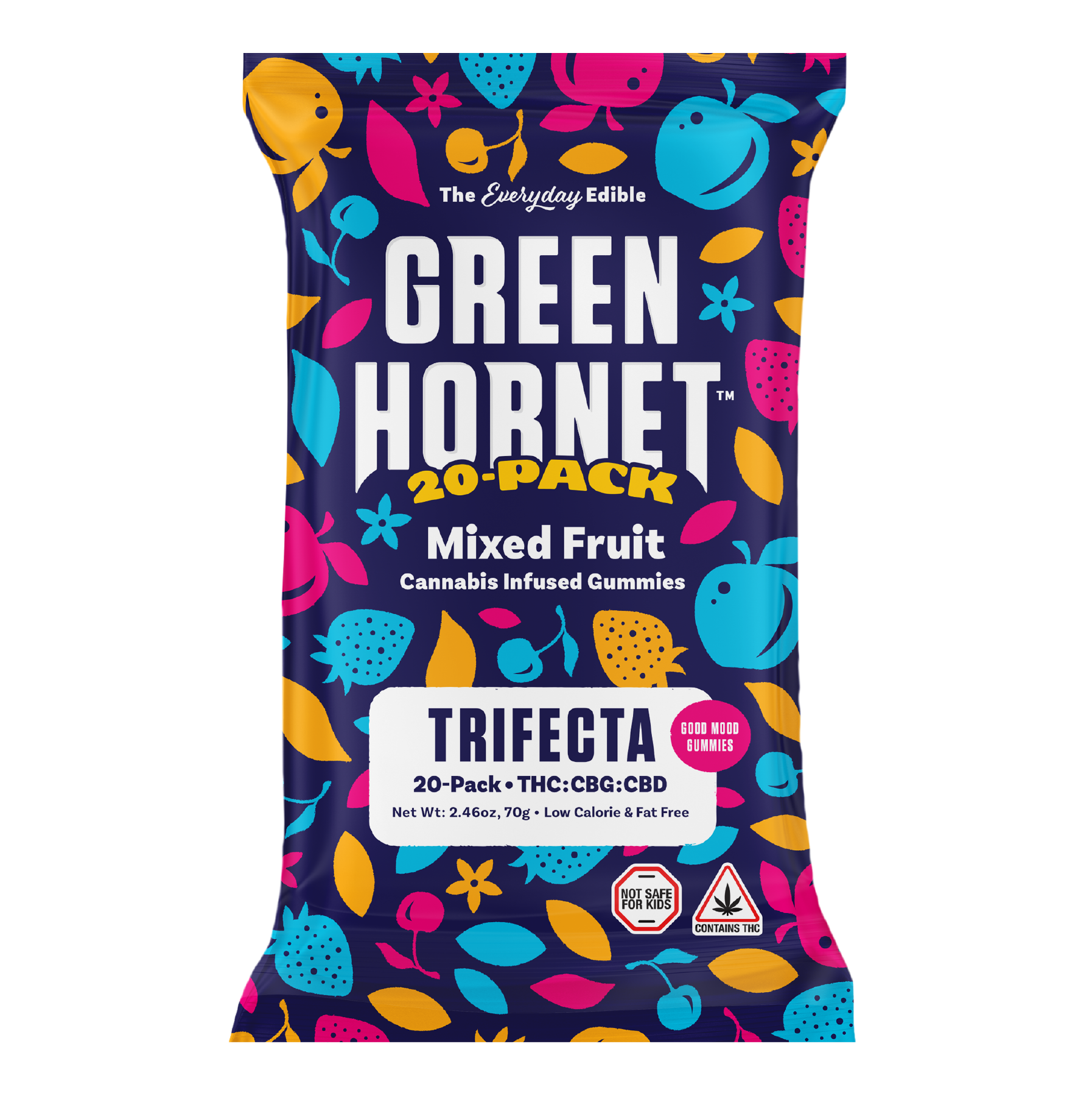 Trifecta Gummy (H) Green 5mg 10pk Gummies 52.70mg Edibles Green