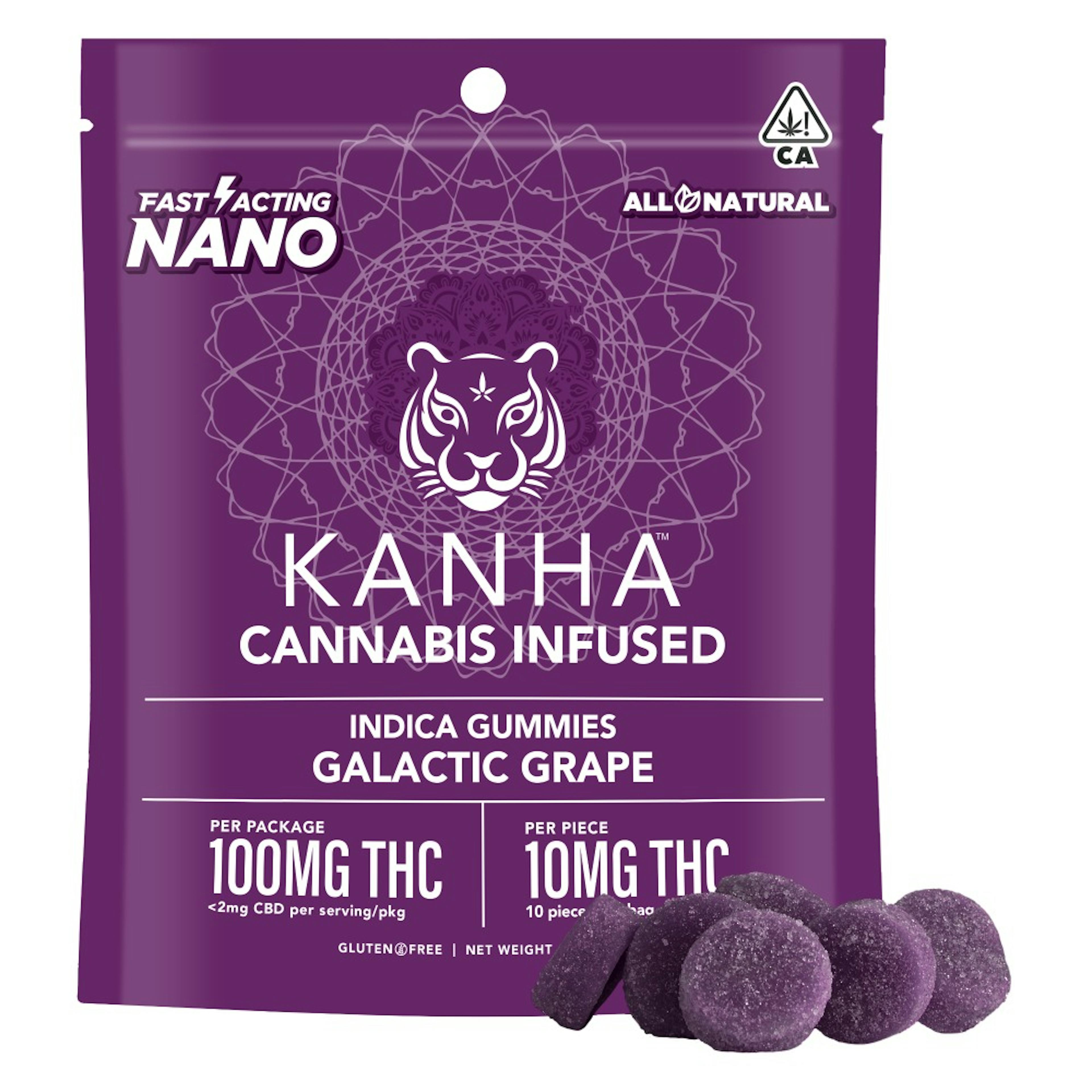 Galactic Grape Nano (I) | Kanha | 100mg 20pk Gummies