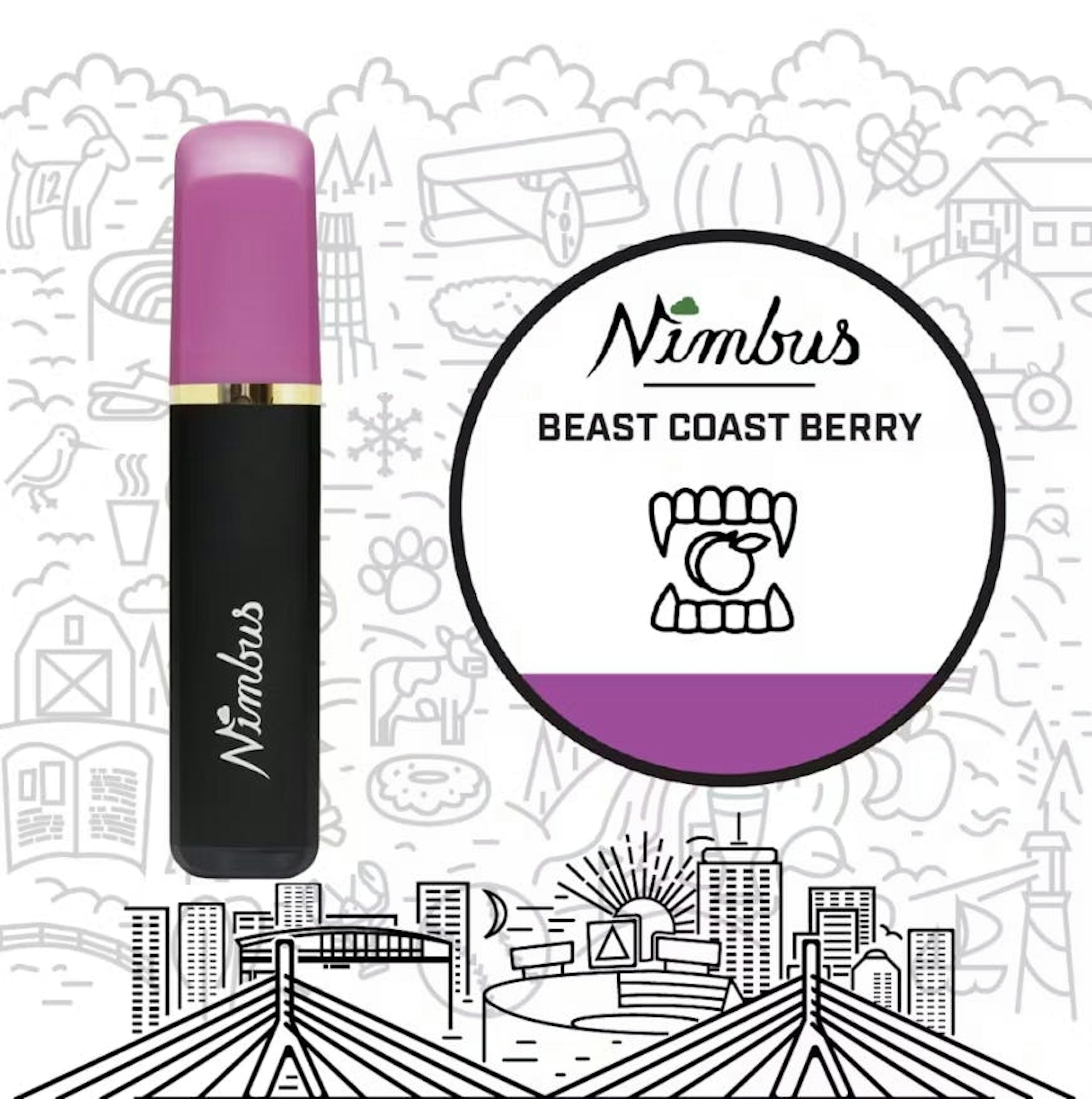 Beast Coast Berry (I) | Nimbus | 1g Disposable Cartridge