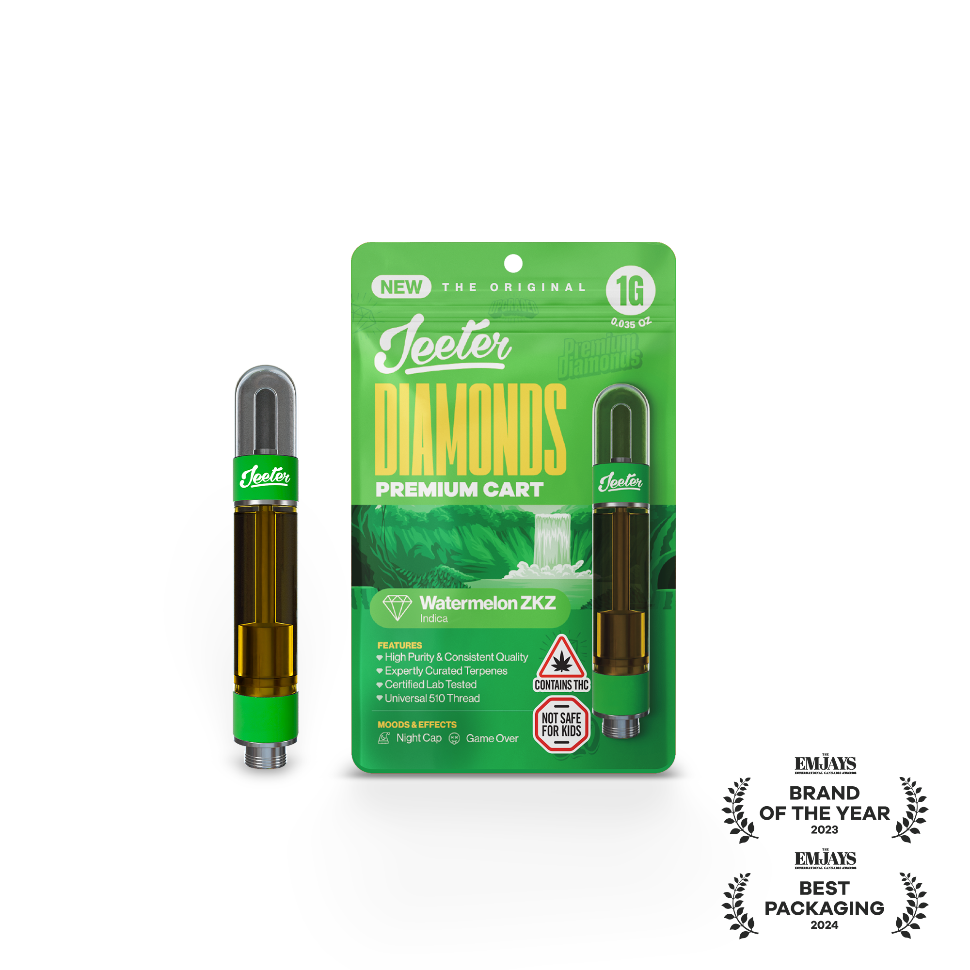 Watermelon ZKZ (I) | Jeeter | 1g 510 Liquid Diamond Cartridge