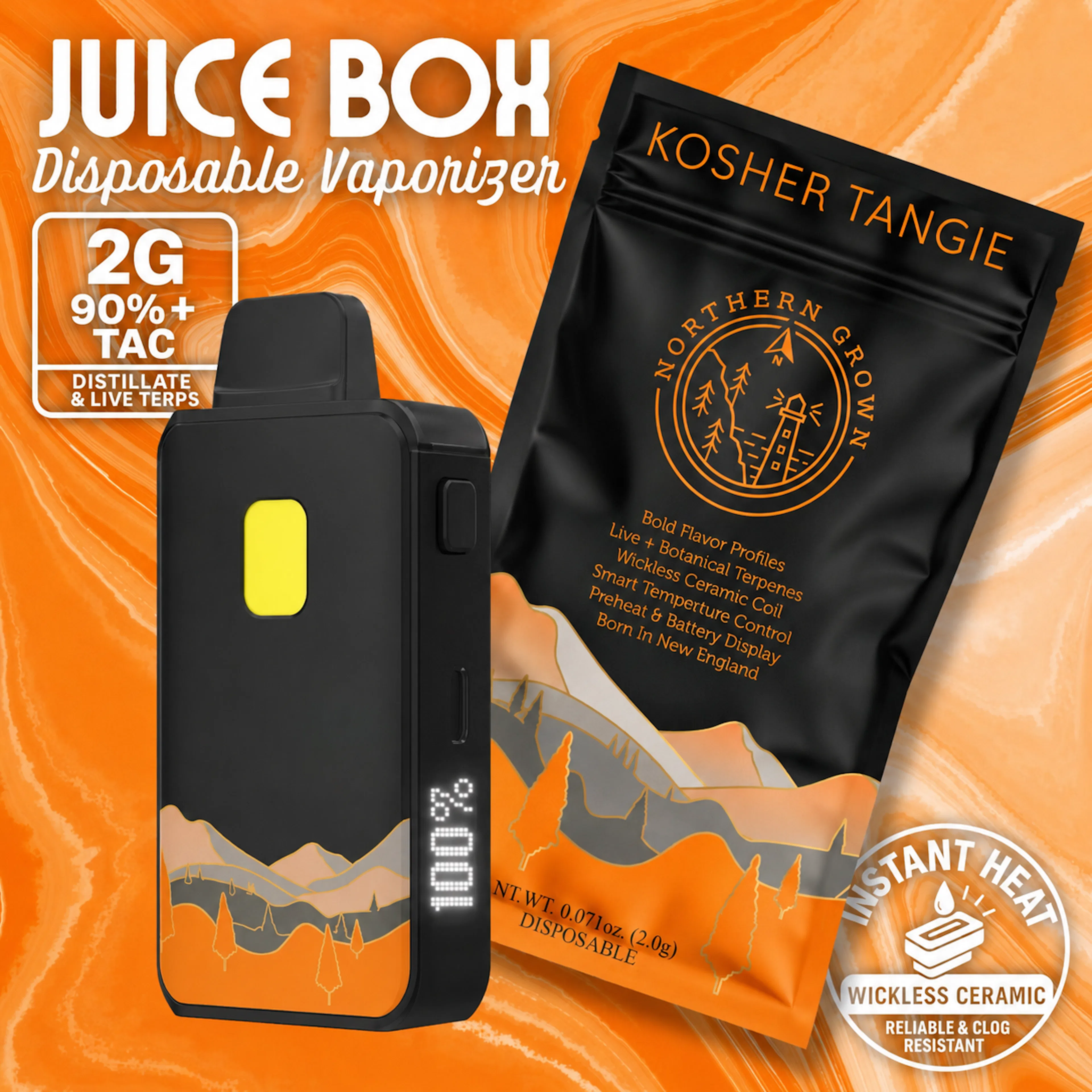 Kosher Tangie (IH) | Juice Box | 2g Disposable Cartridge