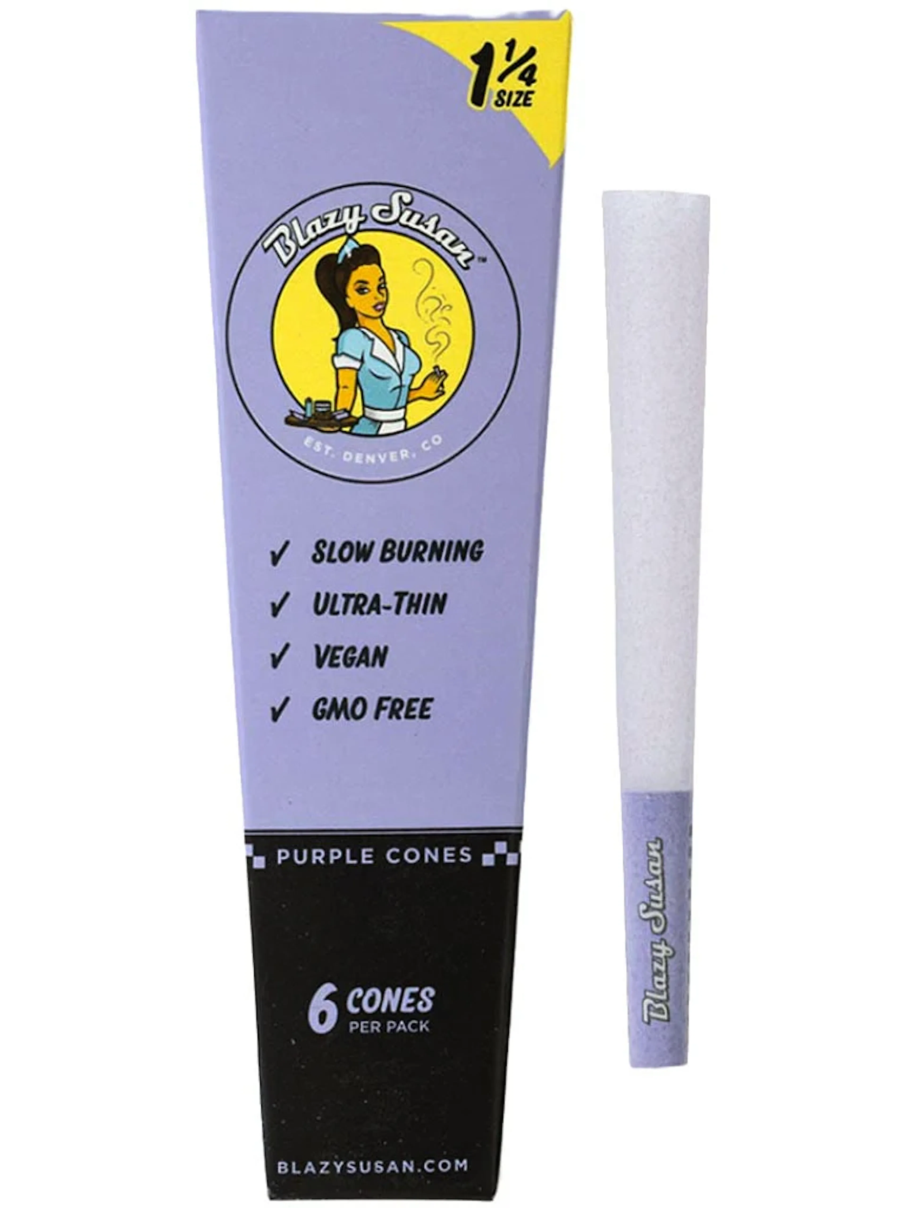 Blazy Susan - 1 1/4 Cones 6 pk - Purple