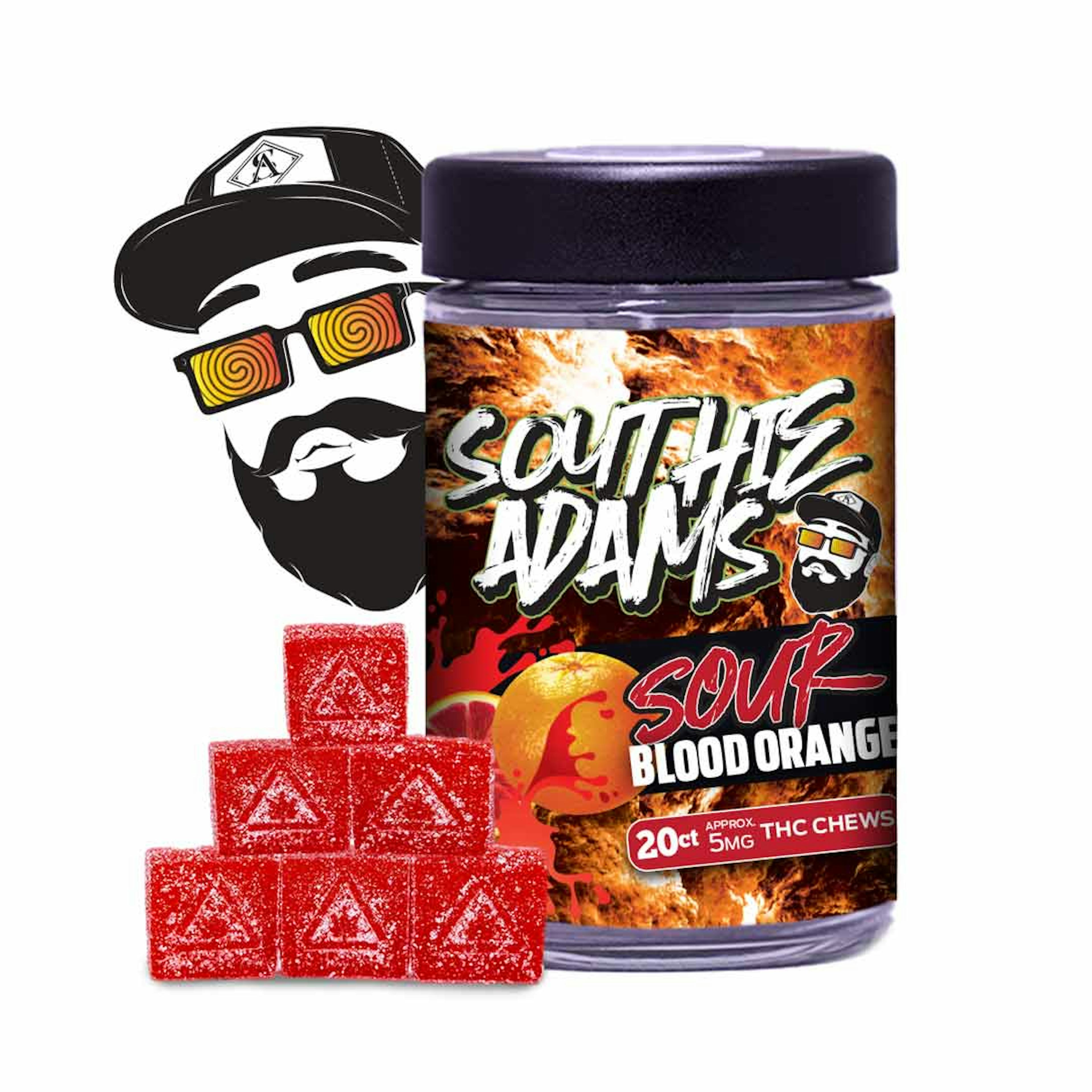 Sours Blood Orange | Southie Adams | 5mg 20pk Gummies - 100mg