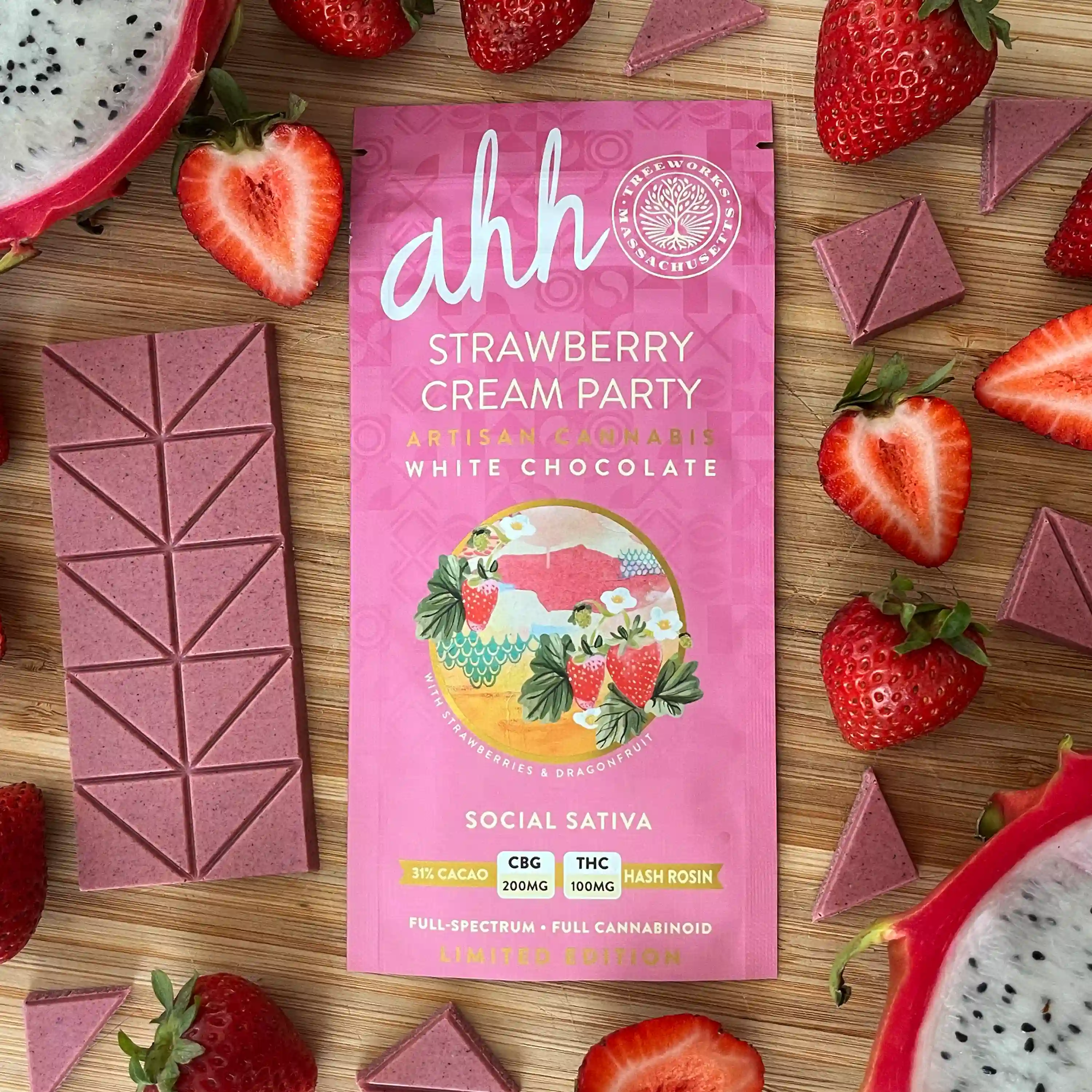 Strawberry Cream Party 2:1 CBG:THC (S) | Ahh Moments | 200 mg CBG: 100 mg THC