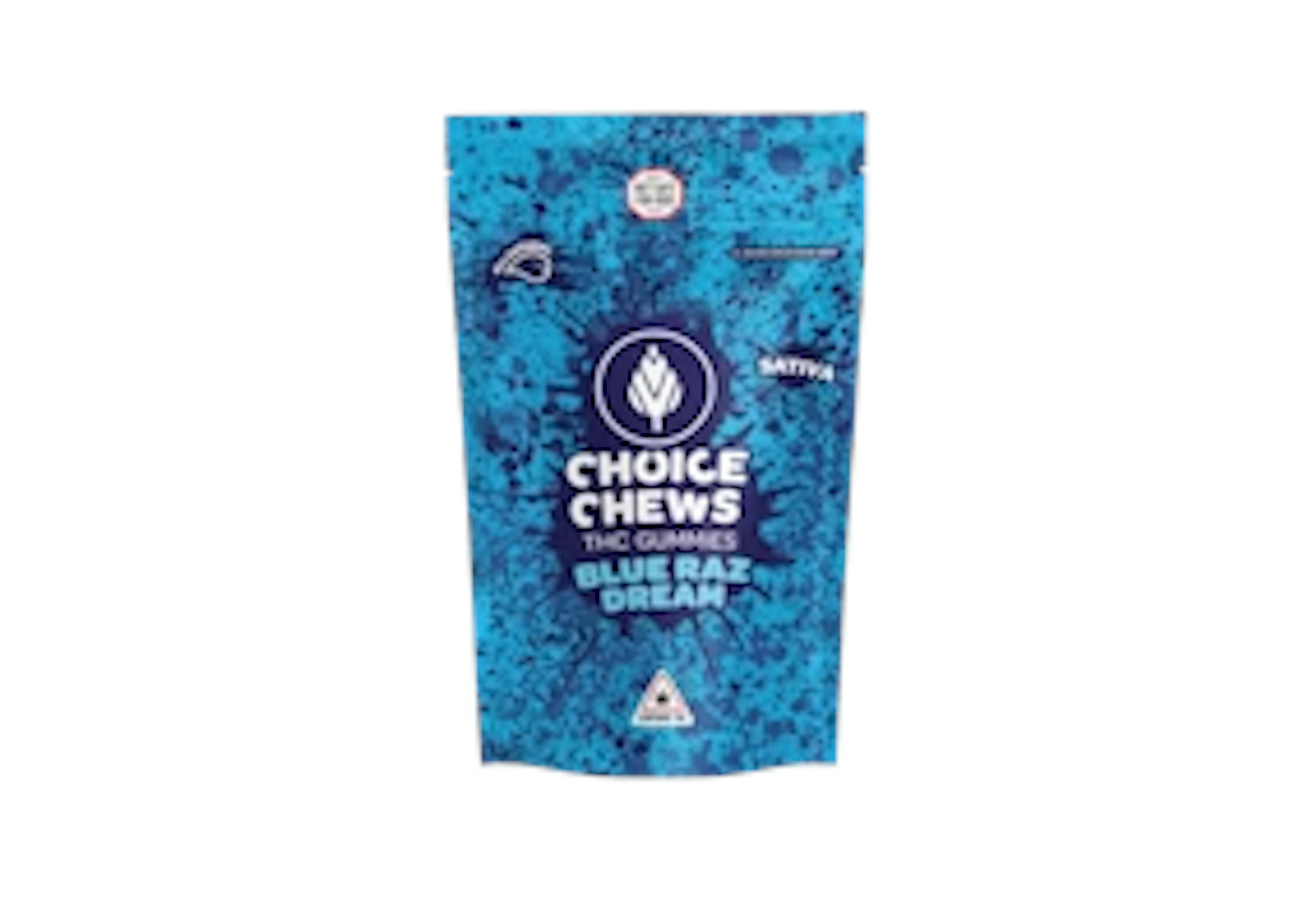 Blue Raz (S) | Choice Chews | 100mg 20pk Gummies