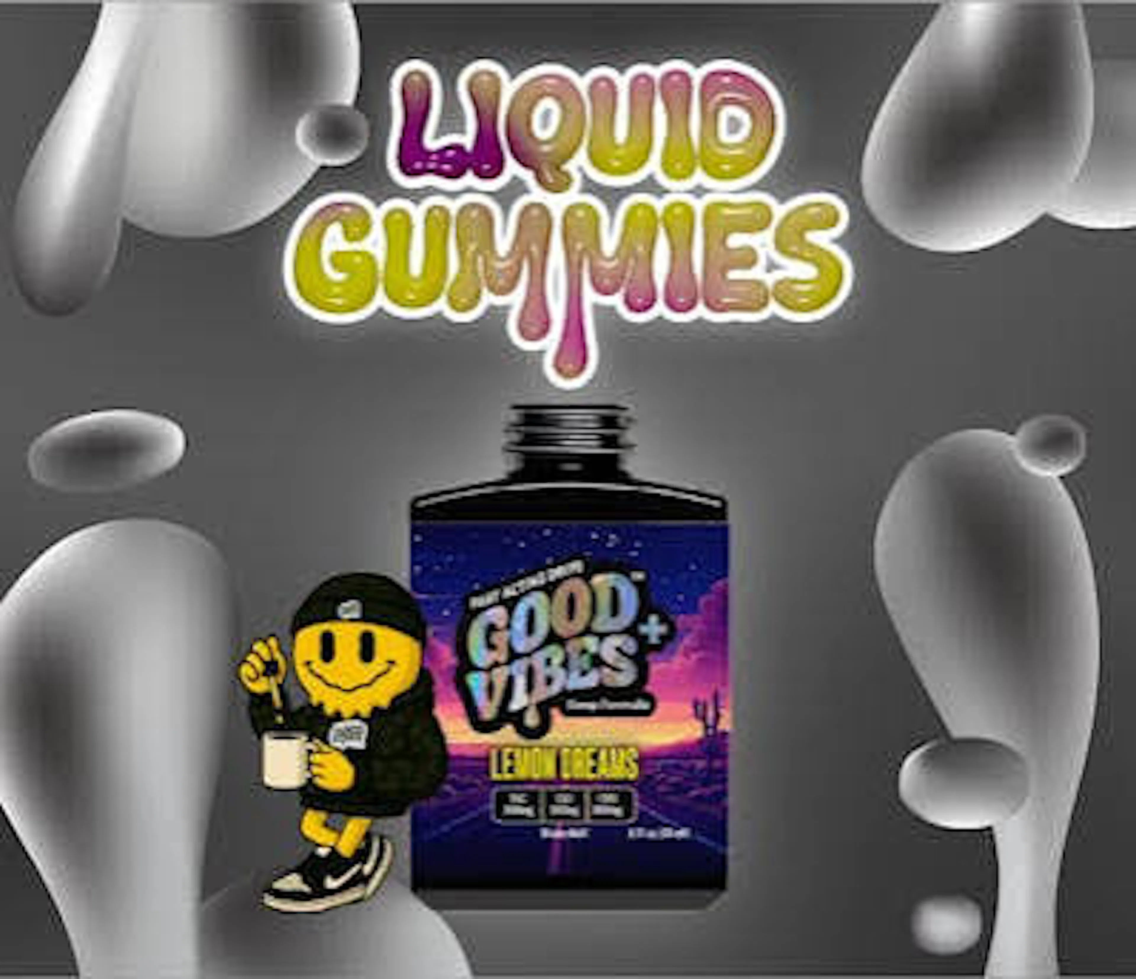 Lemon Dreams | Good Vibes + | 1:1:1 Sleep | 300MG THC 300MG CBD 300MG CBN