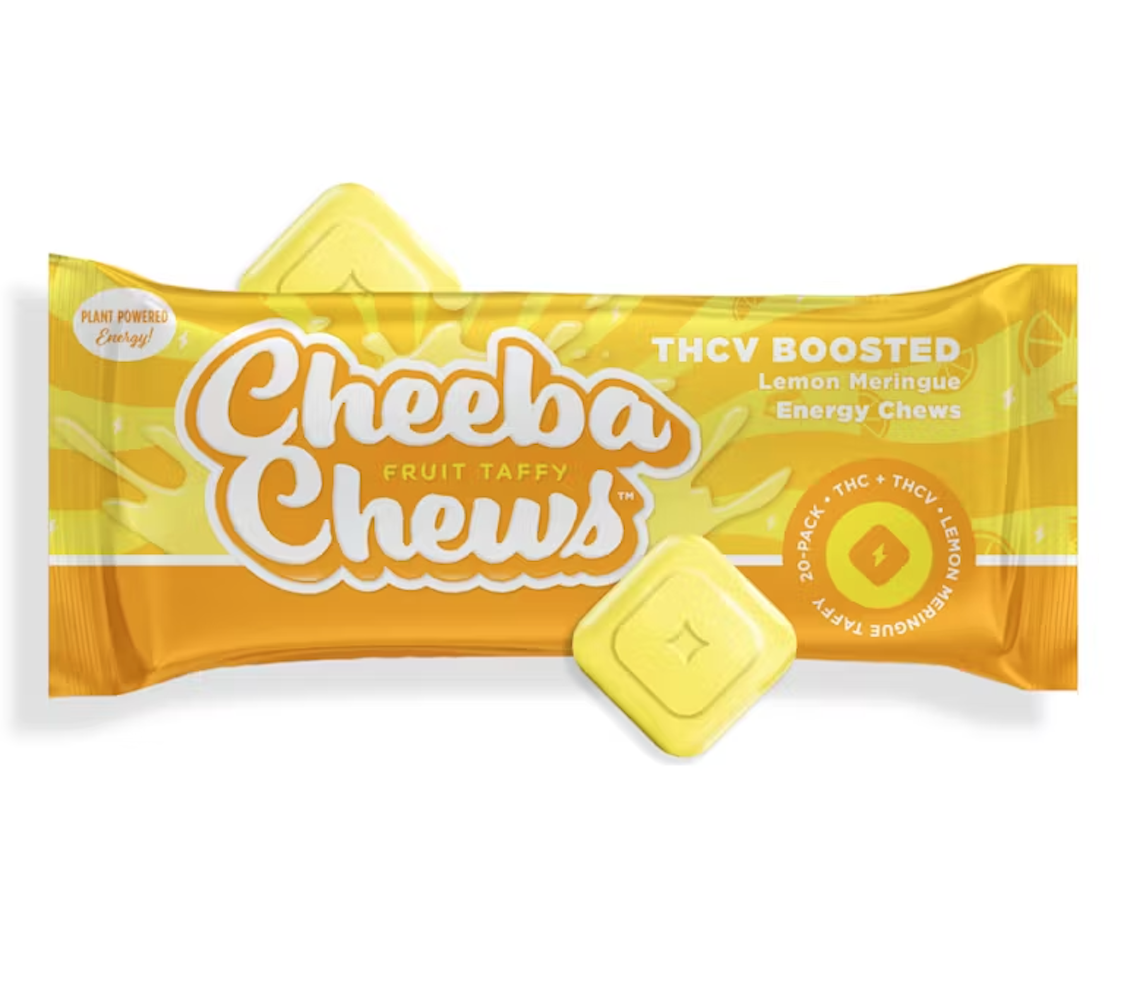 Boosted Lemon Meringue Taffy (H) | Cheeba Chews | 100mg Taffy  - 100mg