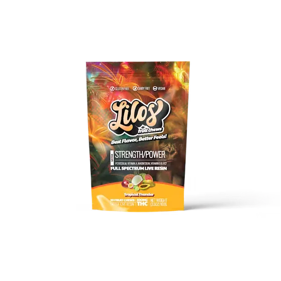 Tropical Thunder (S) | Lilo's Fruit Chews | 100mg 20pk Live Resin Gummies