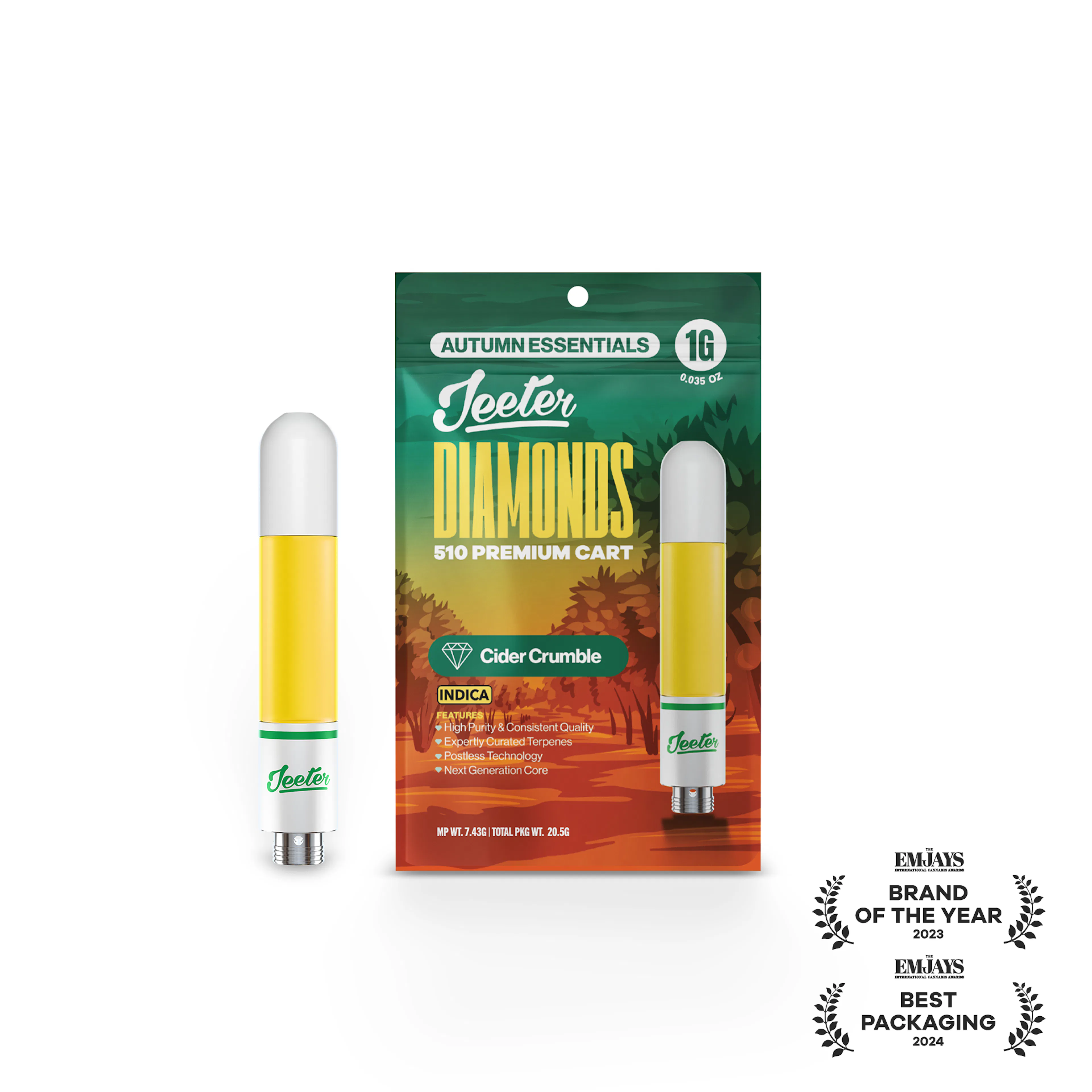 *Autumn Essentials* Cider Crumble (I) | Jeeter | 1g 510 Liquid Diamond Cartridge