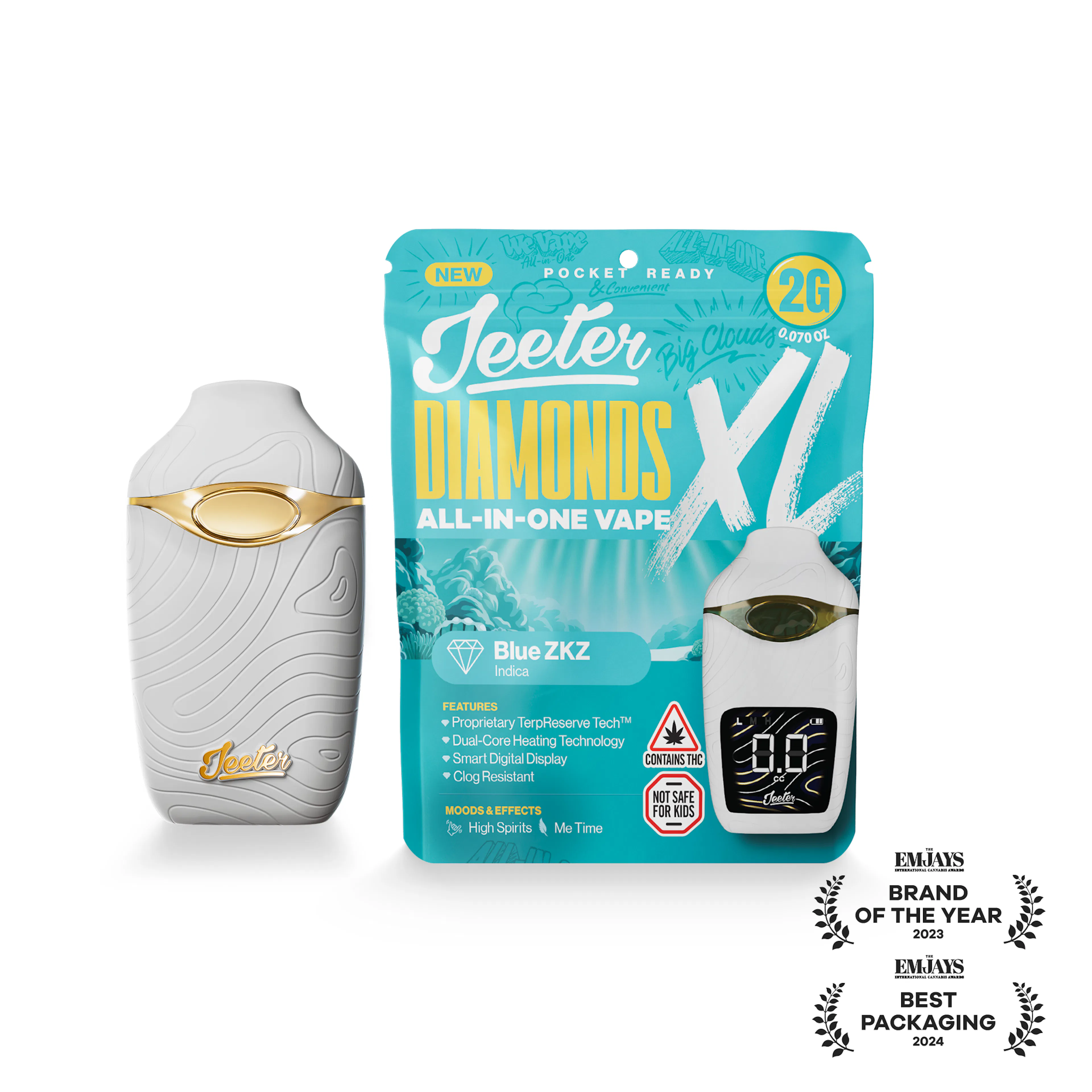 Blue ZKZ (I) | Jeeter | 2g Disposable Liquid Diamond Cartridge