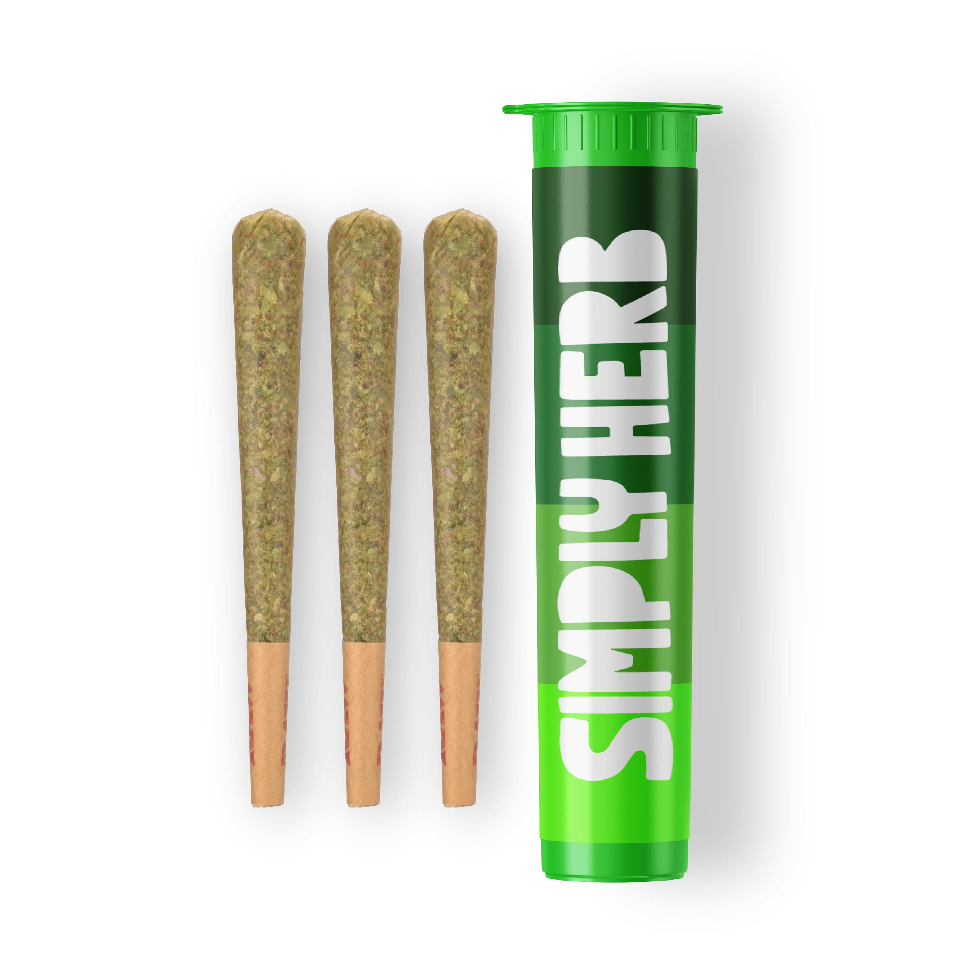 Dual OG (I) | Simply Herb | 0.5g 3pk Pre Rolls