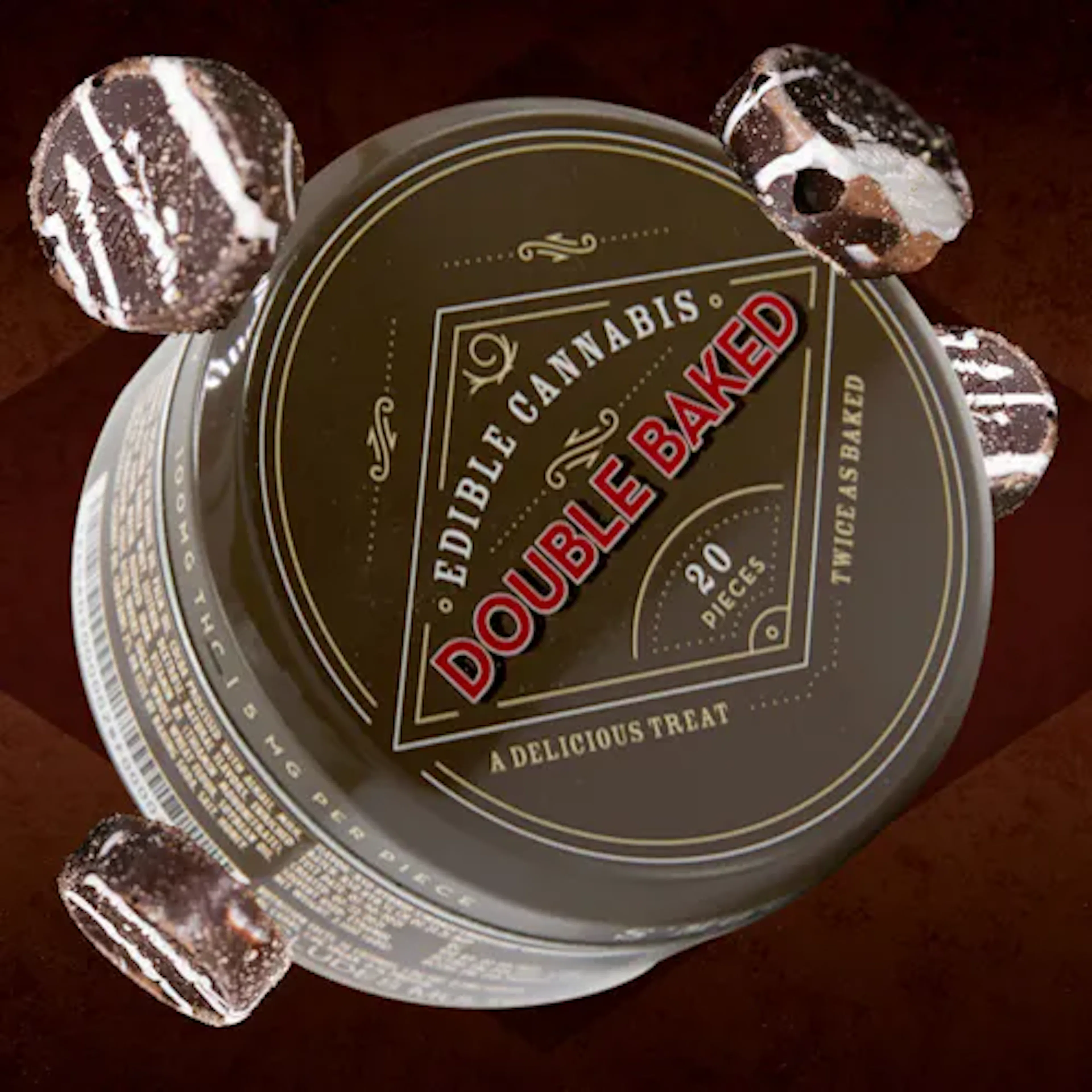 S'more Cheesecake (I) | Double Baked | 100mg 20pk Fast Acting RSO Chocolates