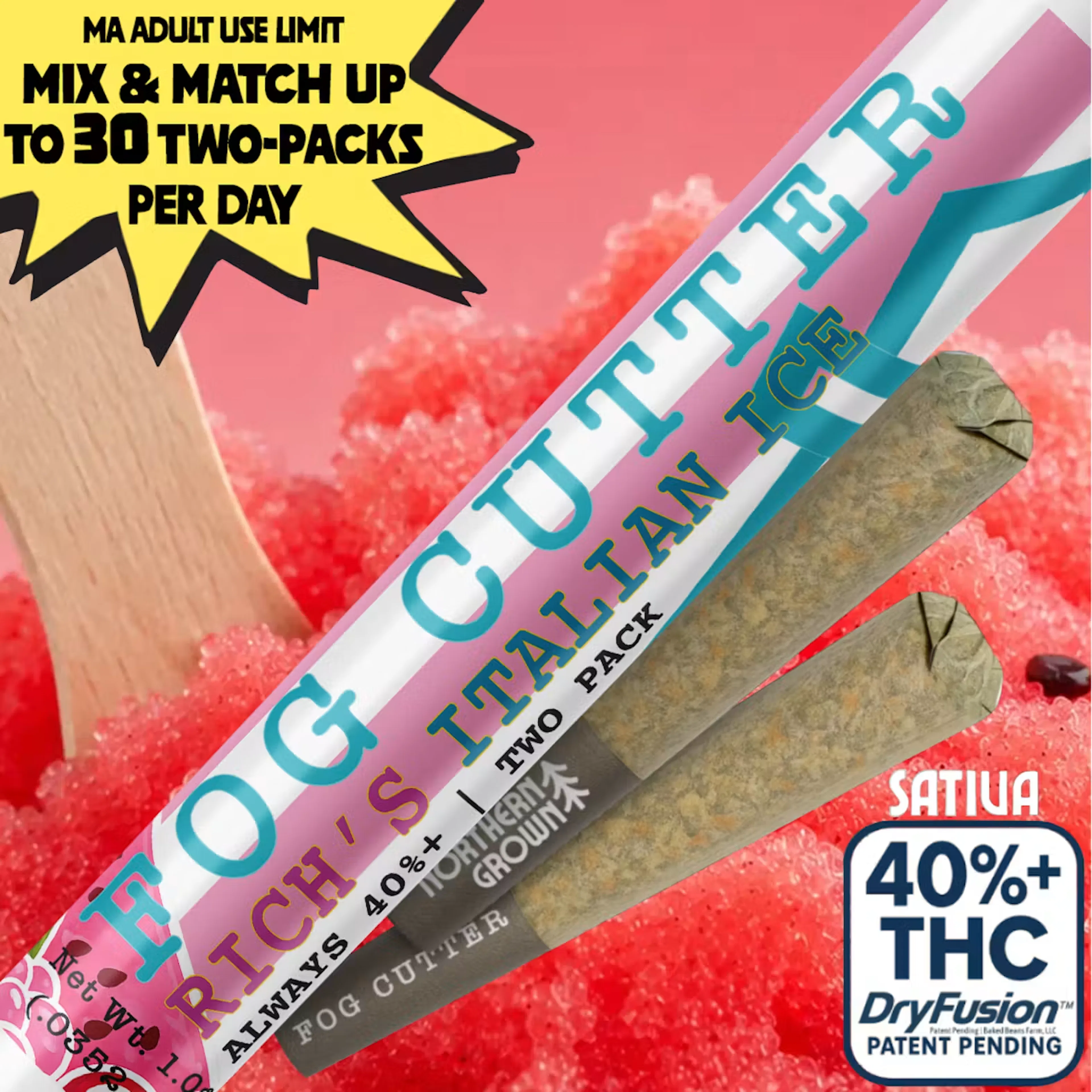 Rich's Italian Ice (S) | Fog Cutter | 0.5g 2pk Infused Pre-Rolls