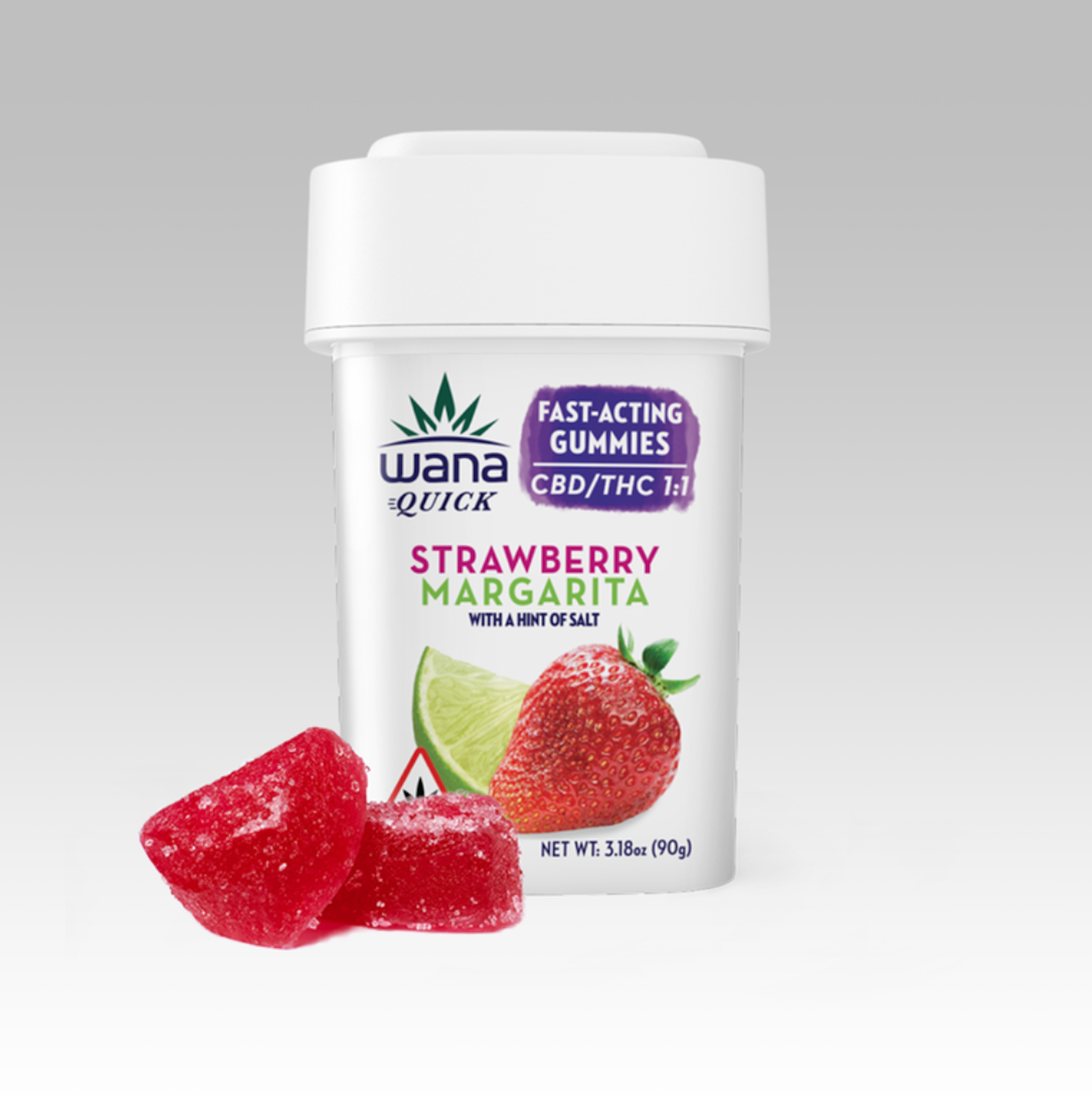 Strawberry Margarita 1:1 | Wana | 100mg Gummies - 100mg