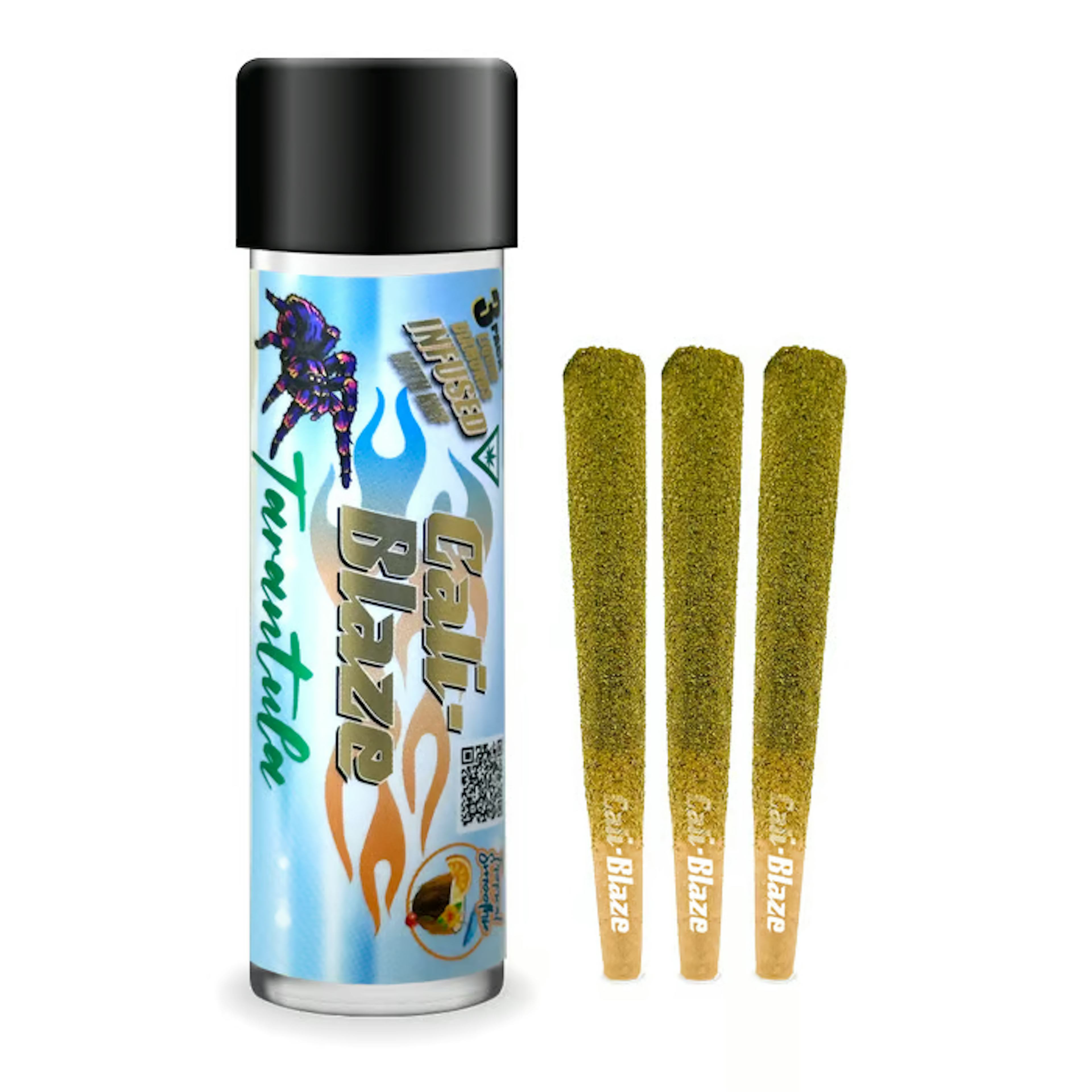 Tropical Smoothie (S) | Cali-Blaze Tarantula | 1g 3pk Infused Pre-Rolls