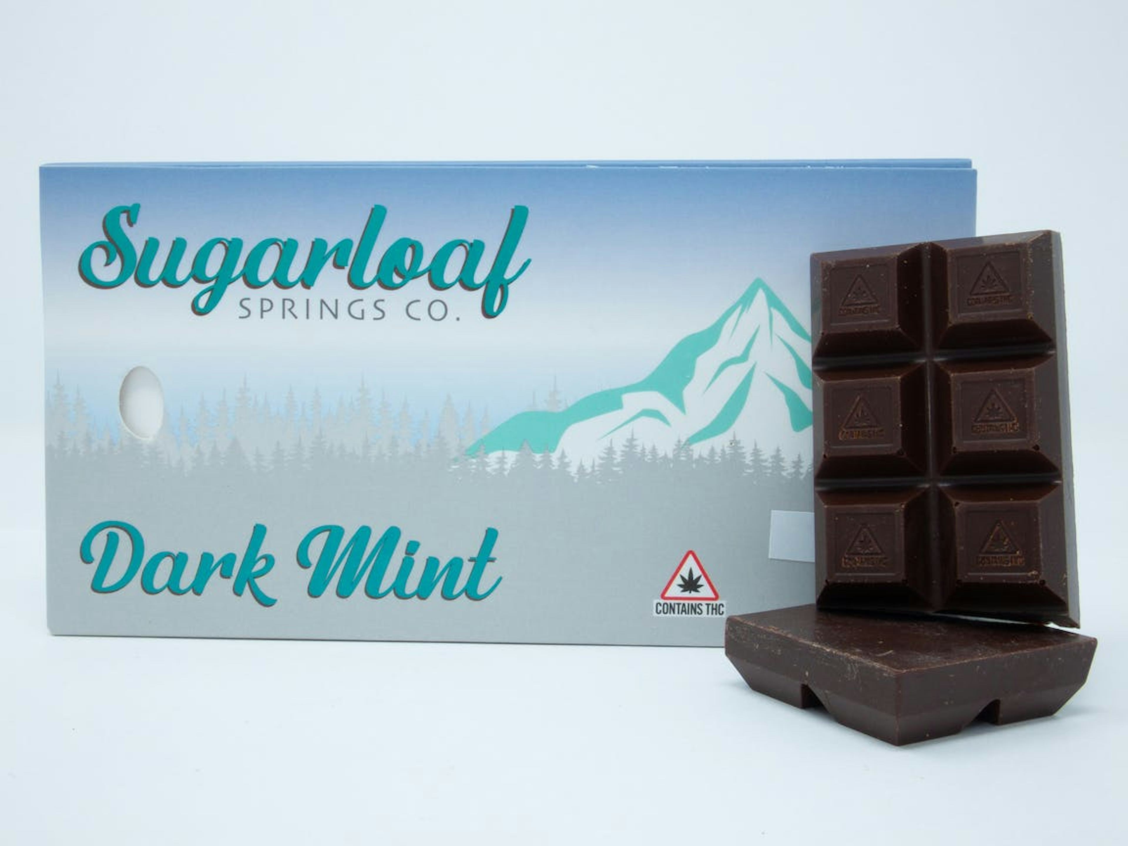 Dark Mint Chocolate Bar | Sugarloaf Springs Co. | 100mg 20pk