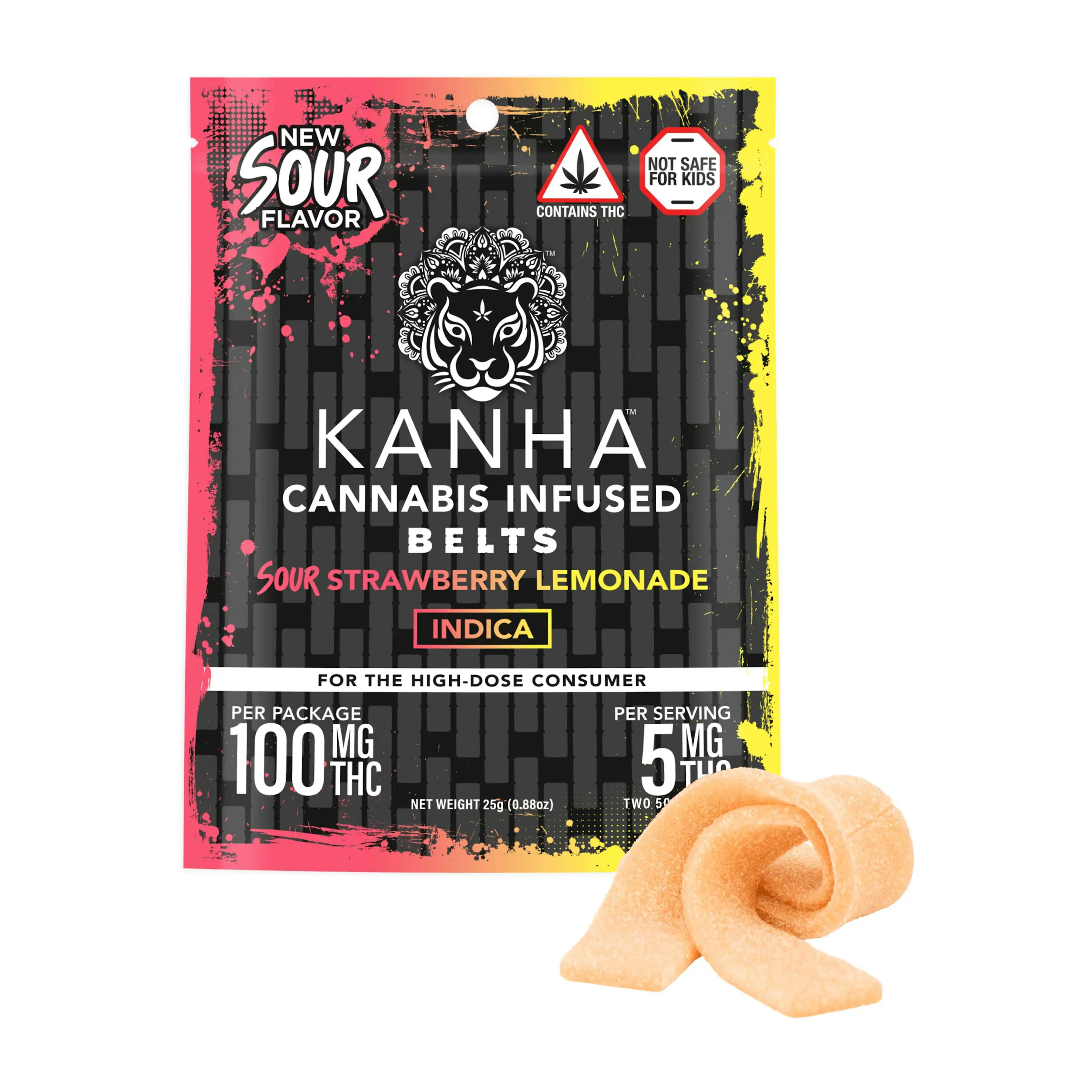Sour Strawberry Lemonade Belts (I) | Kanha | 100mg 20 pk Belts