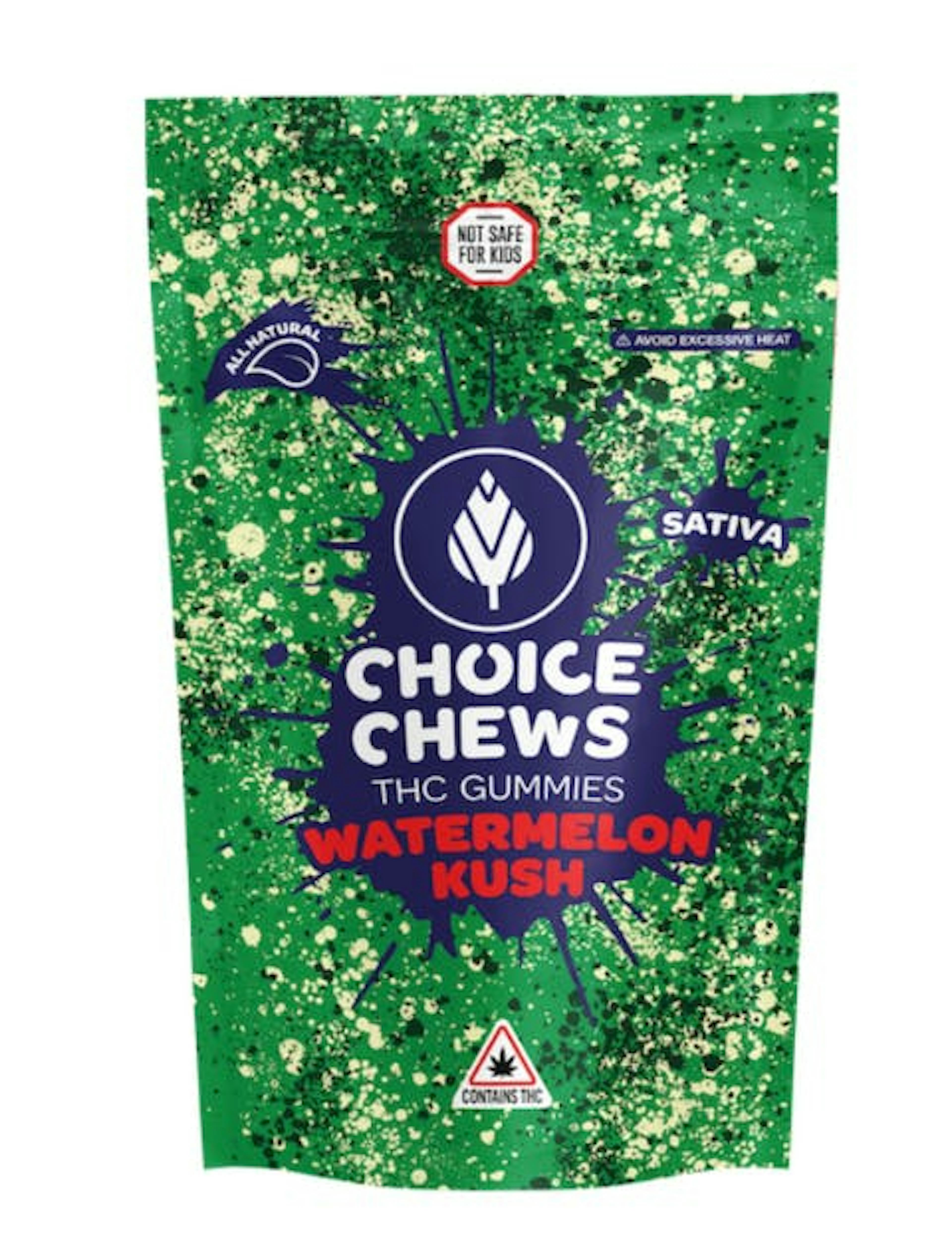 Watermelon Kush (S) | Choice Chews | 100mg 20pk Gummies