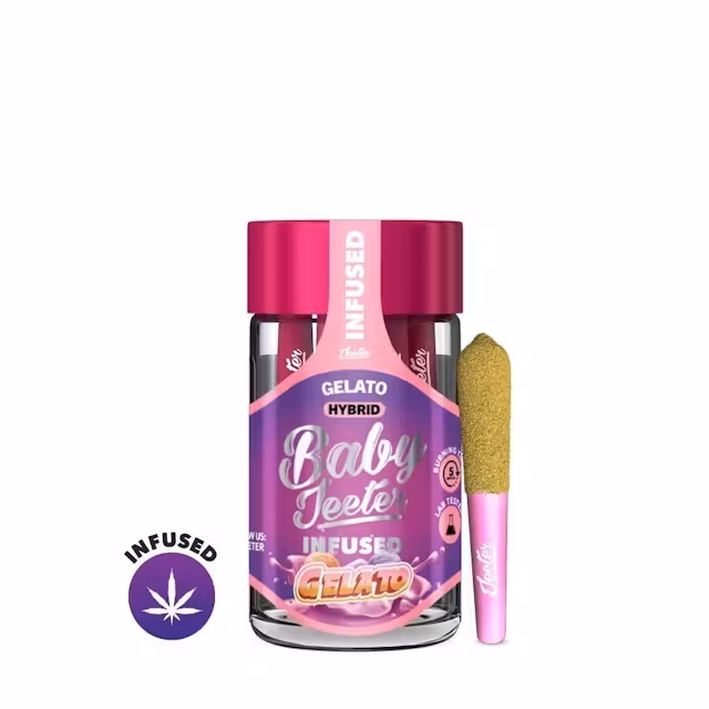 Gelato (H) | Baby Jeeter | 2.5g 5pk Infused Pre-Rolls