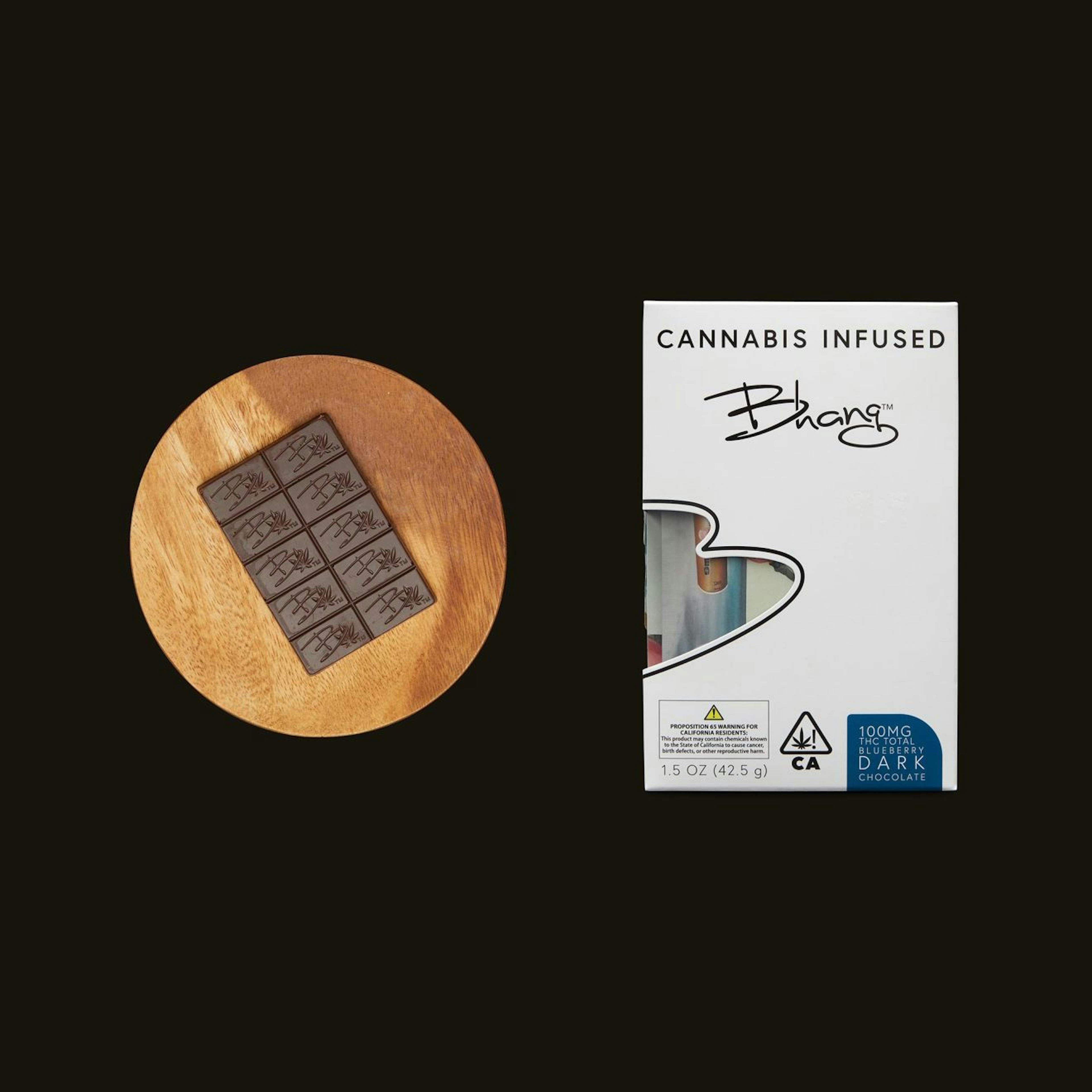 Blueberry Dark Chocolate (I) | Bhang | 100mg Bar - 109mg