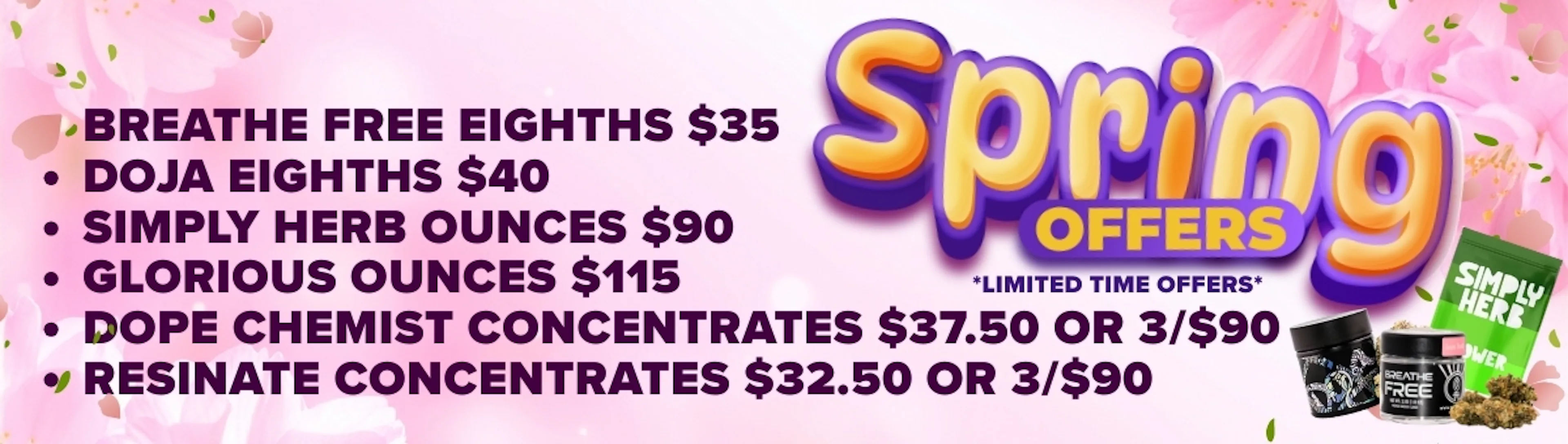 Spring specials