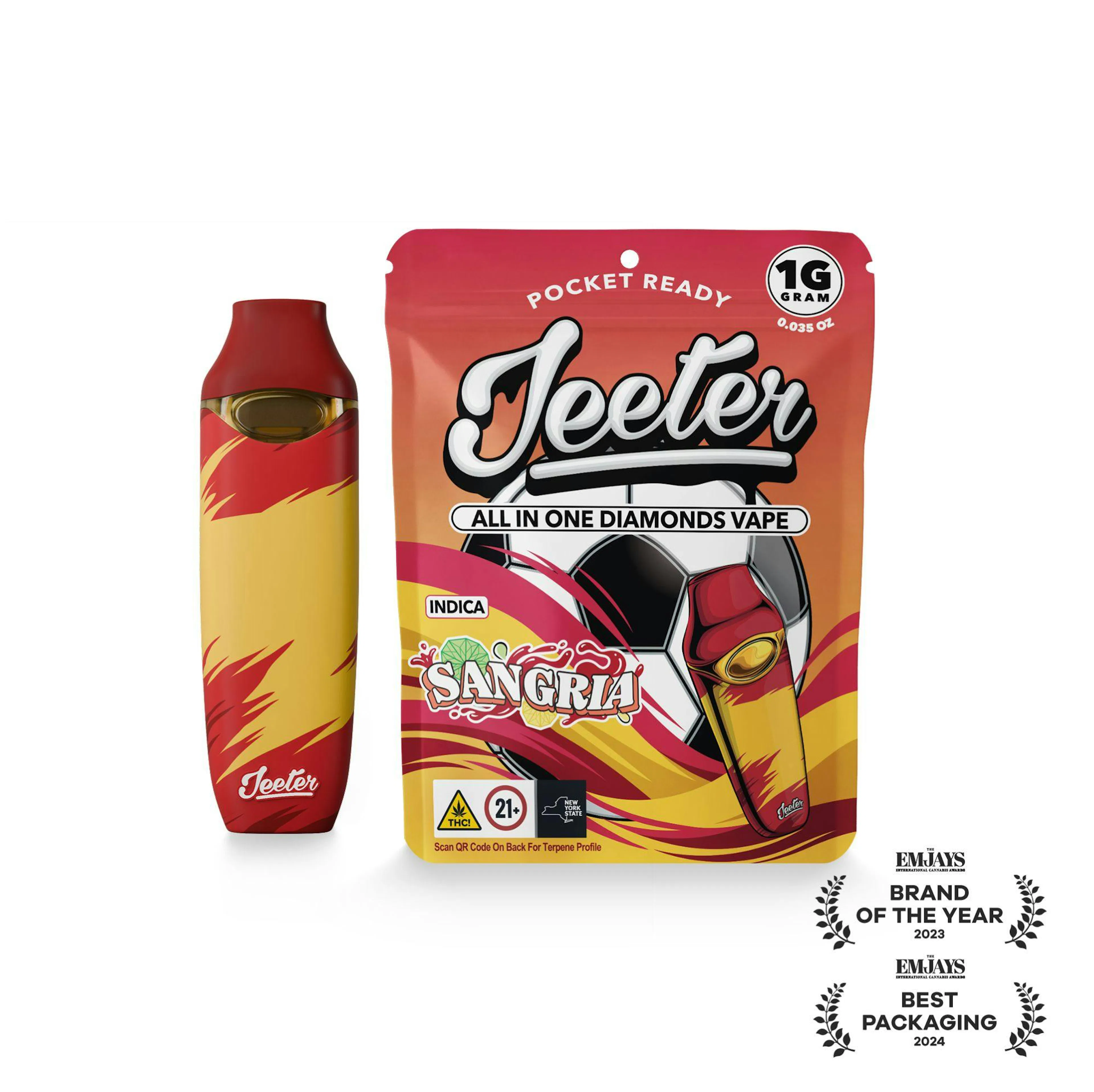 *LIMITED EDITION WC '26* Sangria (I) | Jeeter | 1g Disposable Liquid Diamond Cartridge