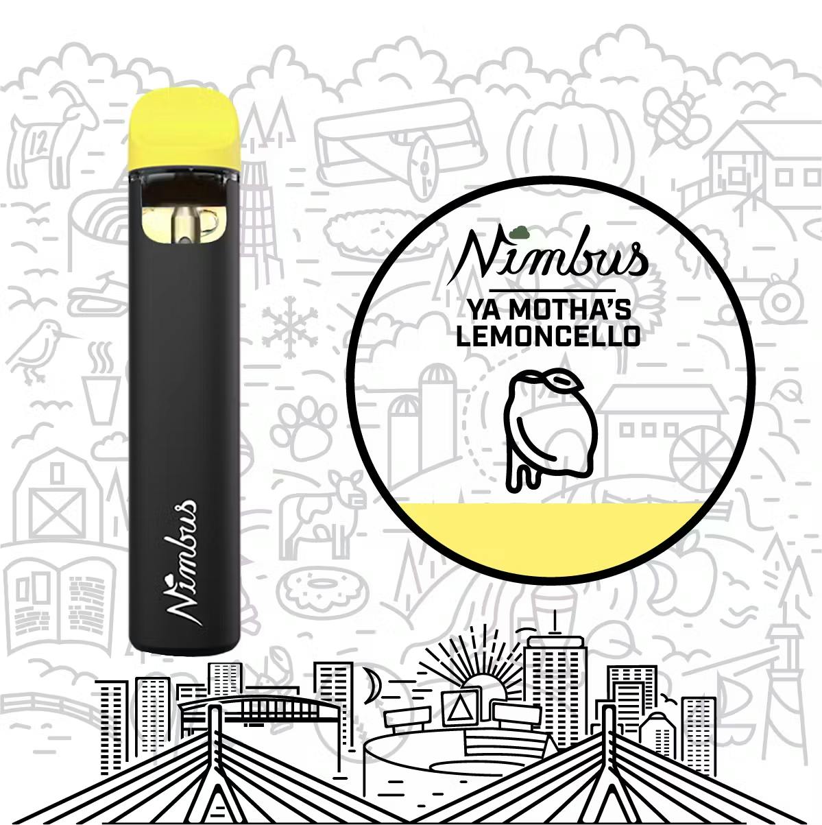 Ya Motha's Lemoncello (H) | Nimbus | 0.5g Disposable Cartridge