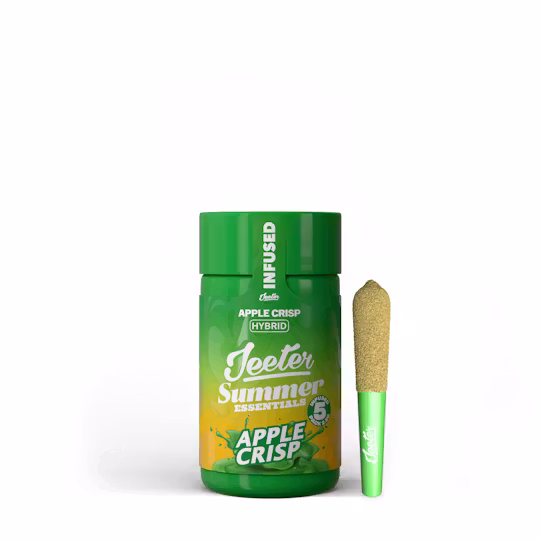 *Summer Essentials* Apple Crisp (H) | Baby Jeeter | 2.5g 5pk Infused Pre-Rolls