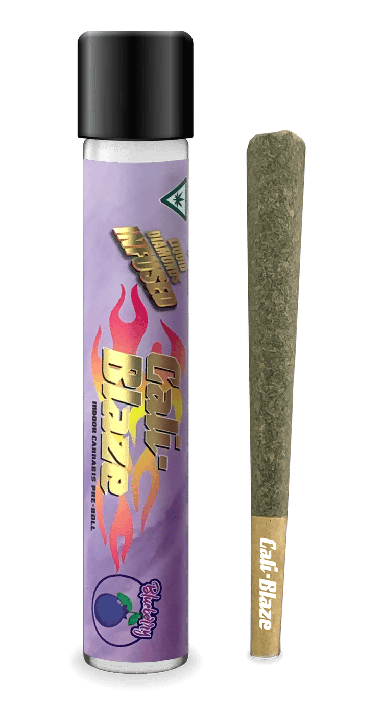 Blueberry (I) | Cali-Blaze Liquid Diamonds | 1.2g Infused Pre-Roll