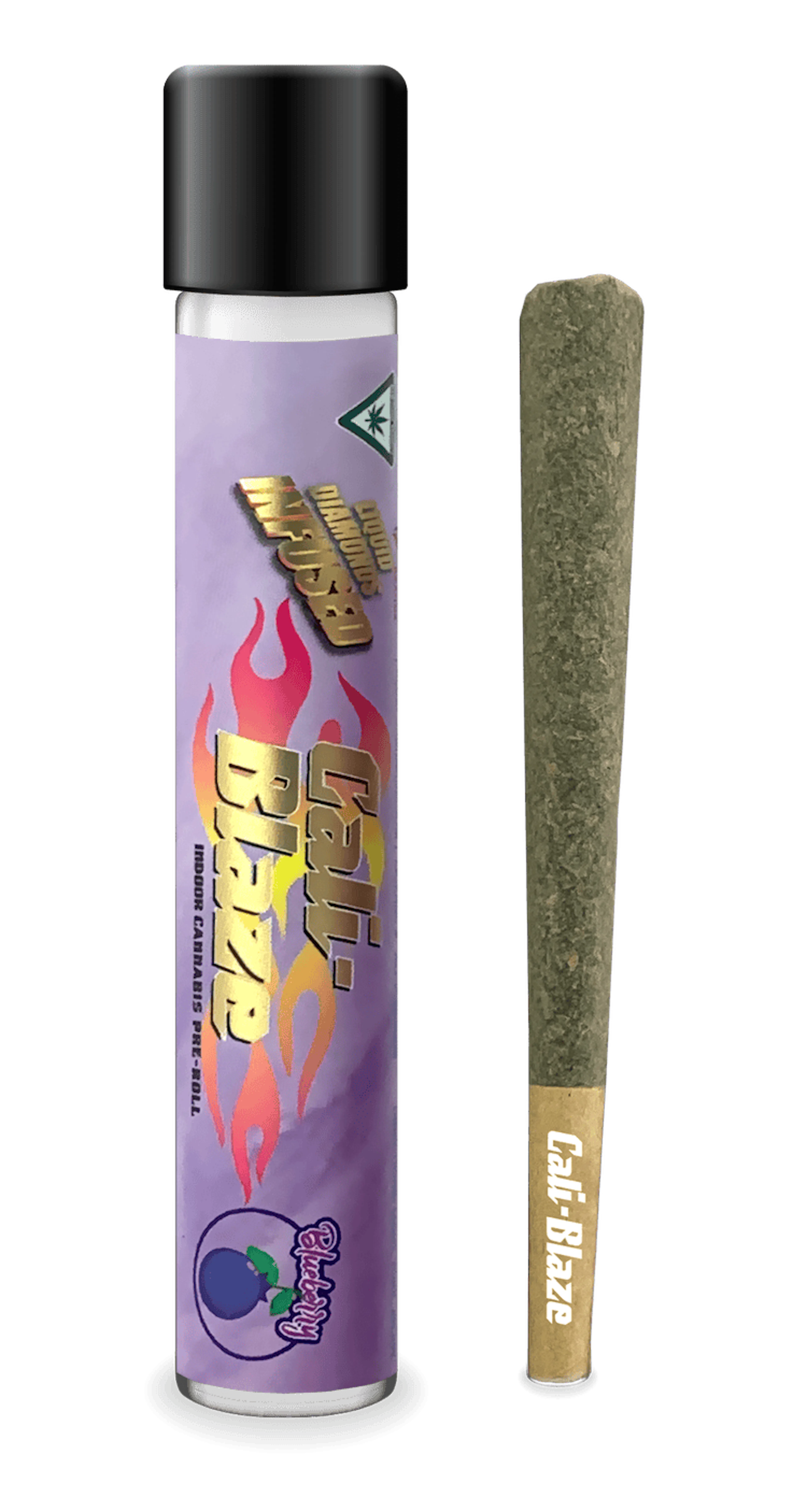 Blueberry (I) | Cali-Blaze Liquid Diamonds | 1.2g Infused Pre-Roll