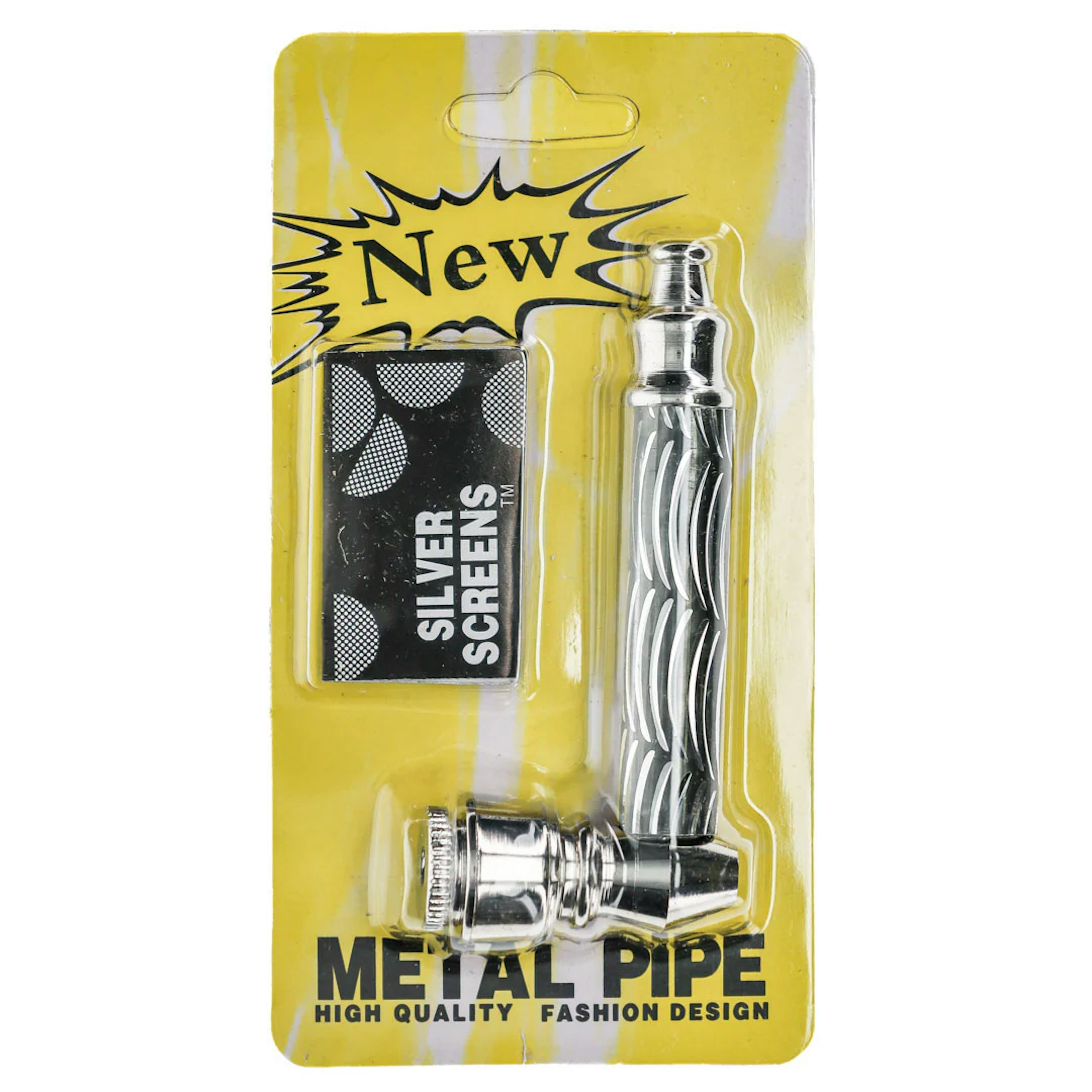 Metal Pipe w/ 5pk of Silver Screens