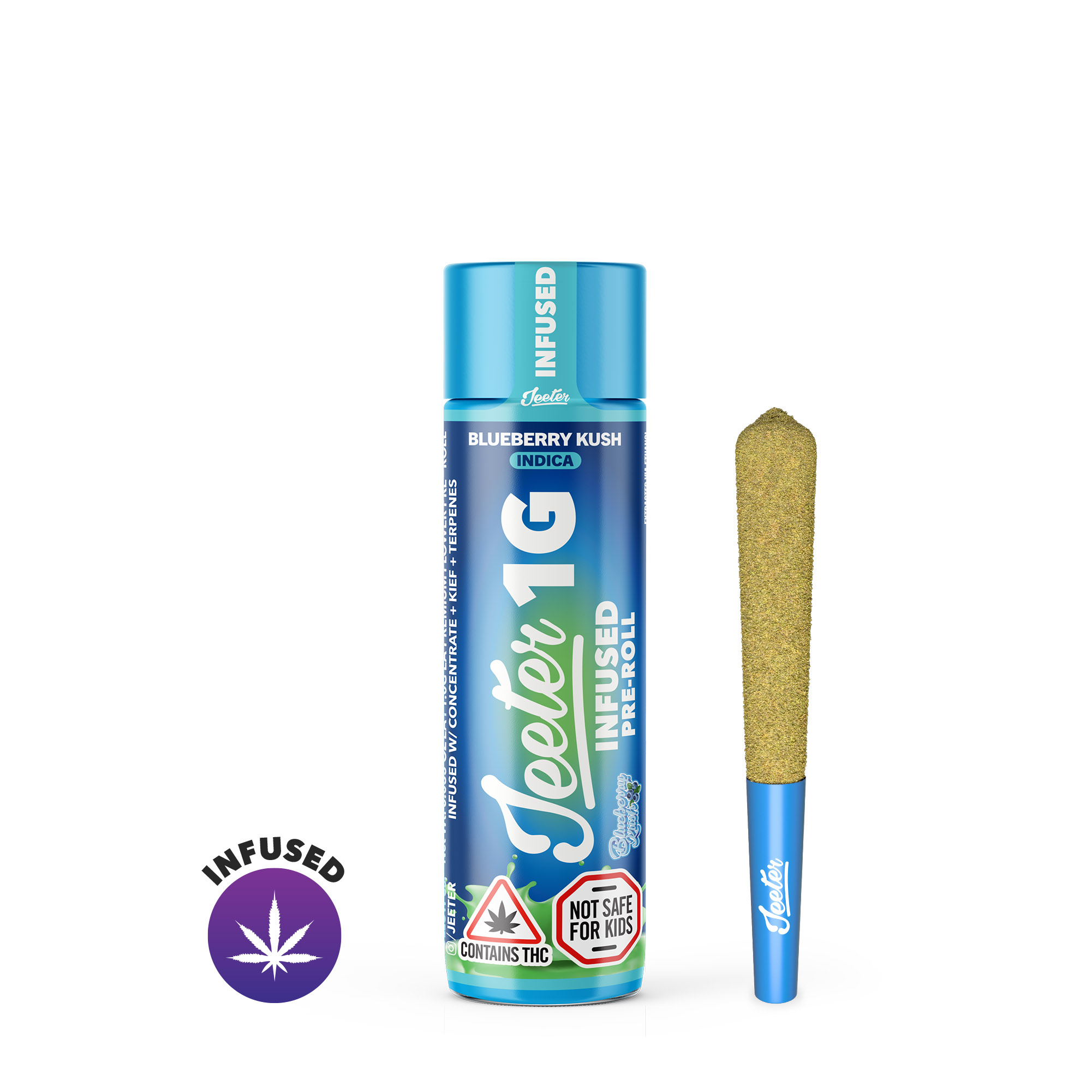 Blueberry Kush (I) | Jeeter | 1g Infused Pre-Roll